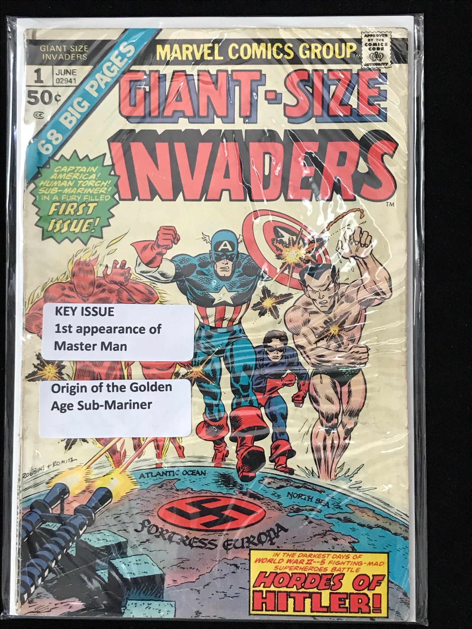 MARVEL COMICS NO.1 GIANT-SIZE INVADERS (1ST APP MASTER MAN) (1 of 1)