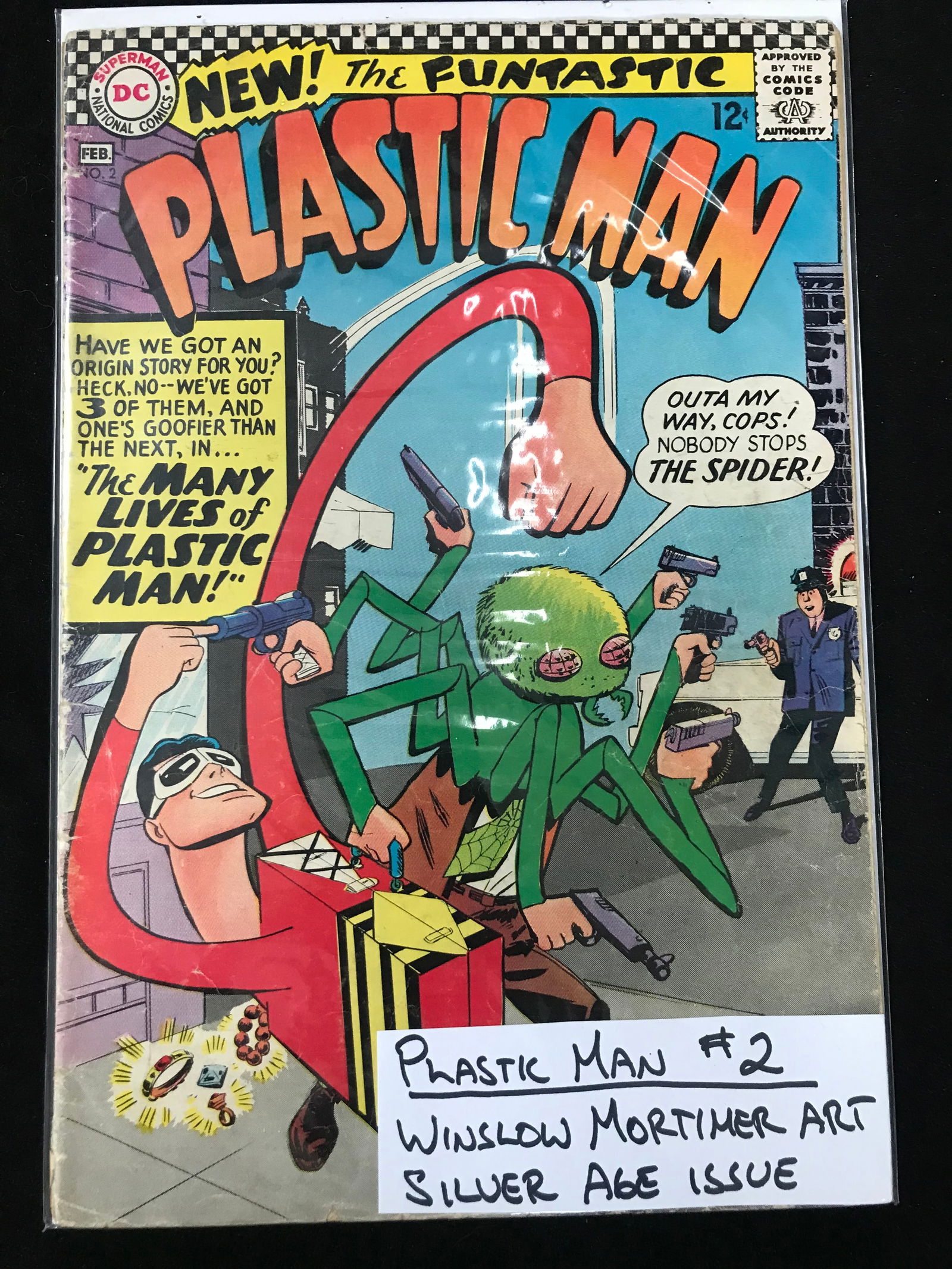 DC COMICS NO.2 THE FANTASTIC PLASTIC MAN (VINTAGE SILVER AGE) (1 of 1)