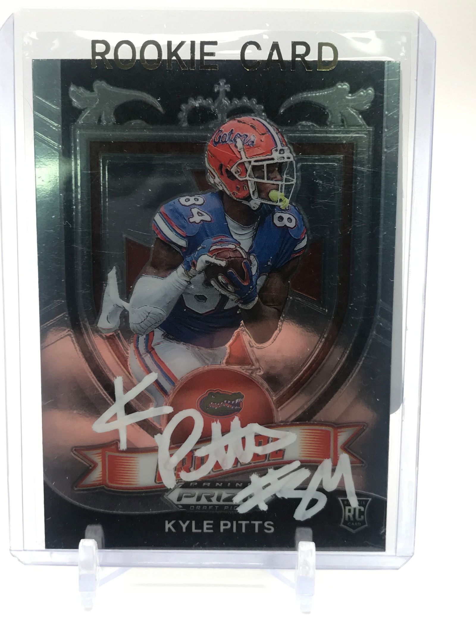 KYLE PITTS SIGNED 2021 PANINI PRIZM ROOKIE CARD (PRO CERT COA) (1 of 2)