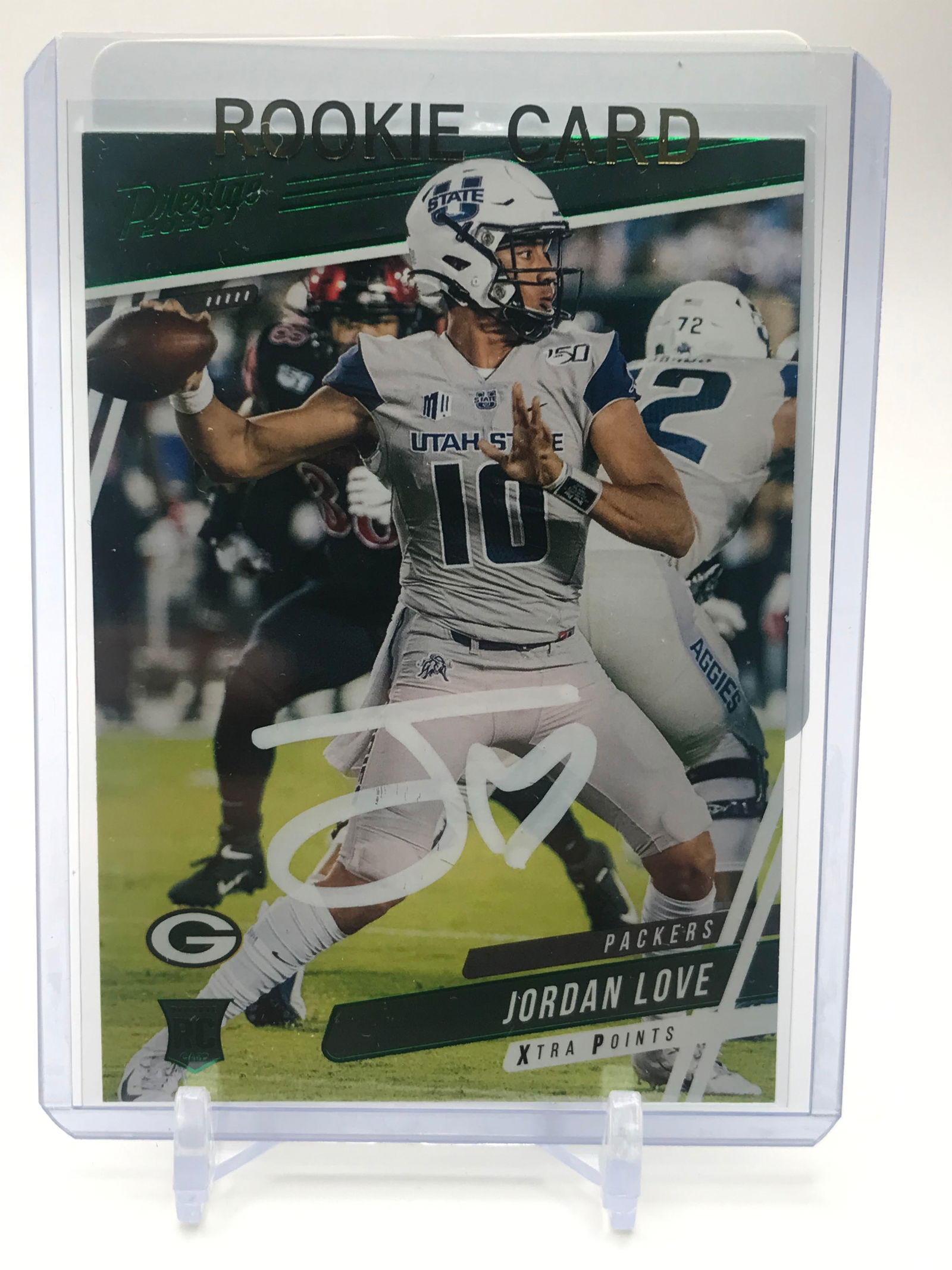 JORDAN LOVE SIGNED 2020 PANINI ABSOLUTE ROOKIE CARD (PRO CERT COA) (1 of 2)