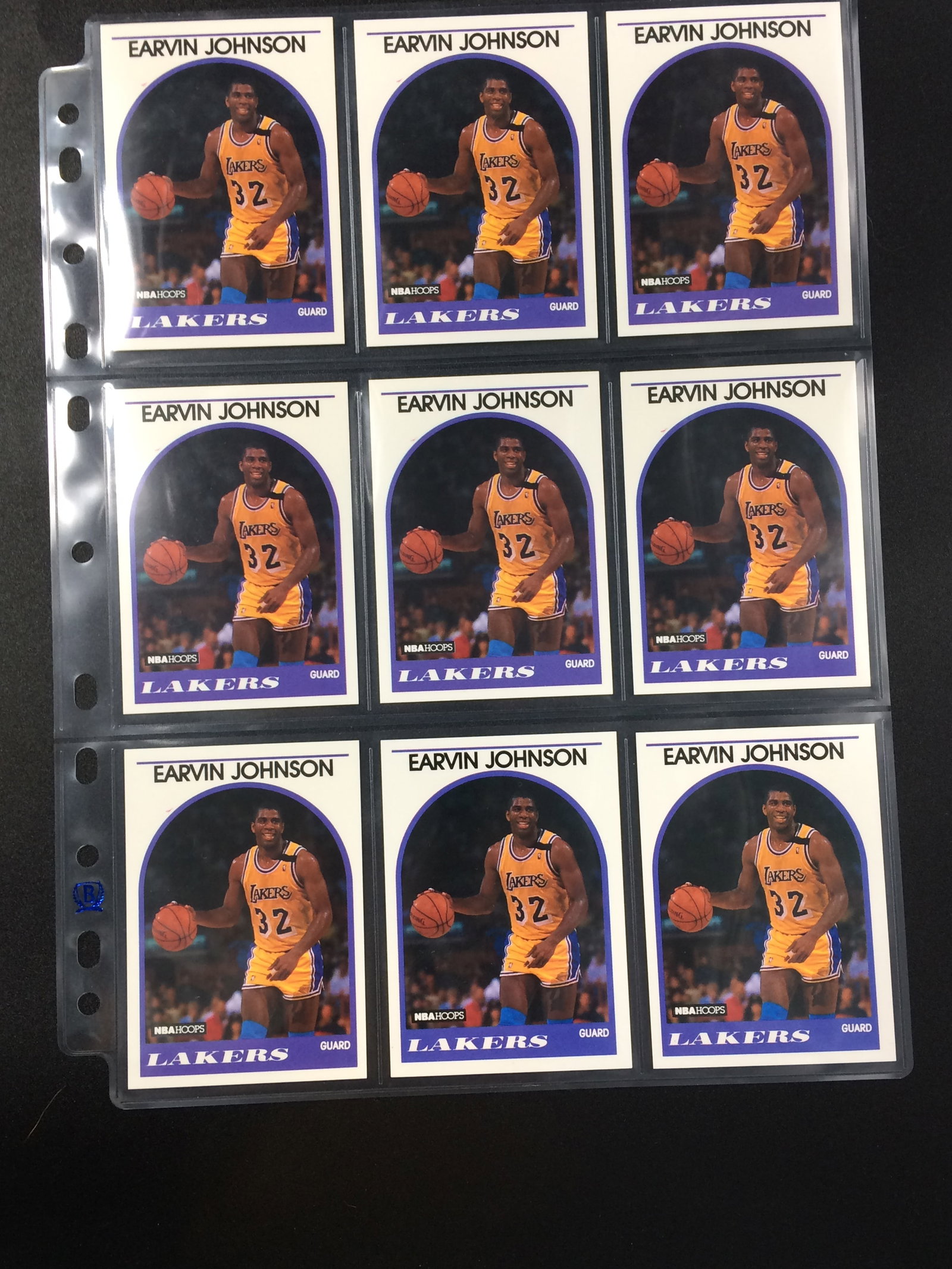 LOT OF 9 NBA CARDS MAGIC JOHNSON: Prices are in Canadian dollars
