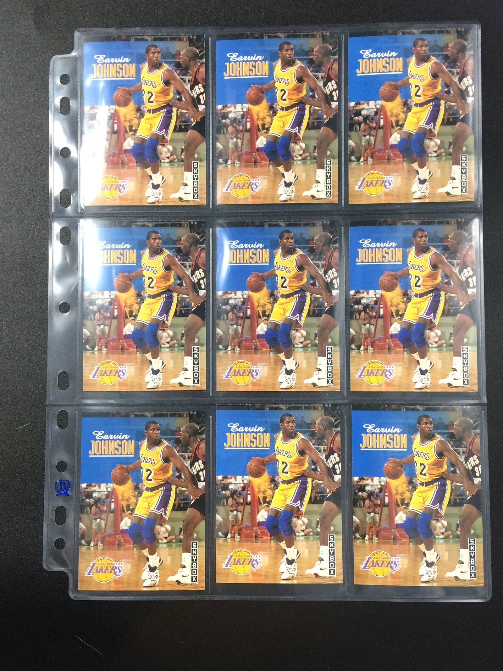 LOT OF 9 NBA CARDS MAGIC JOHNSON: Prices are in Canadian dollars