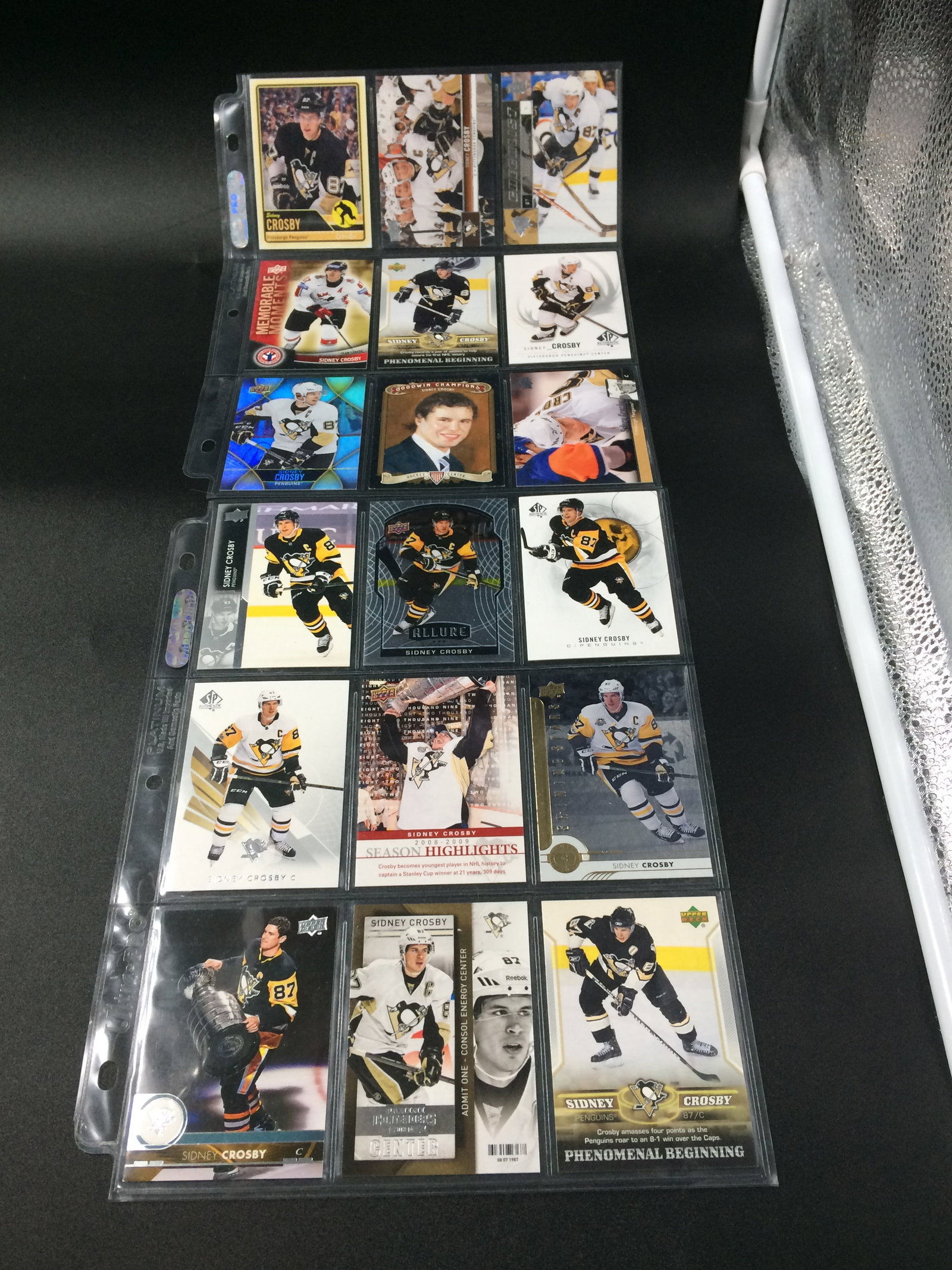 LOT OF SIDNEY CROSBY STAR CARDS: Prices are in Canadian dollars