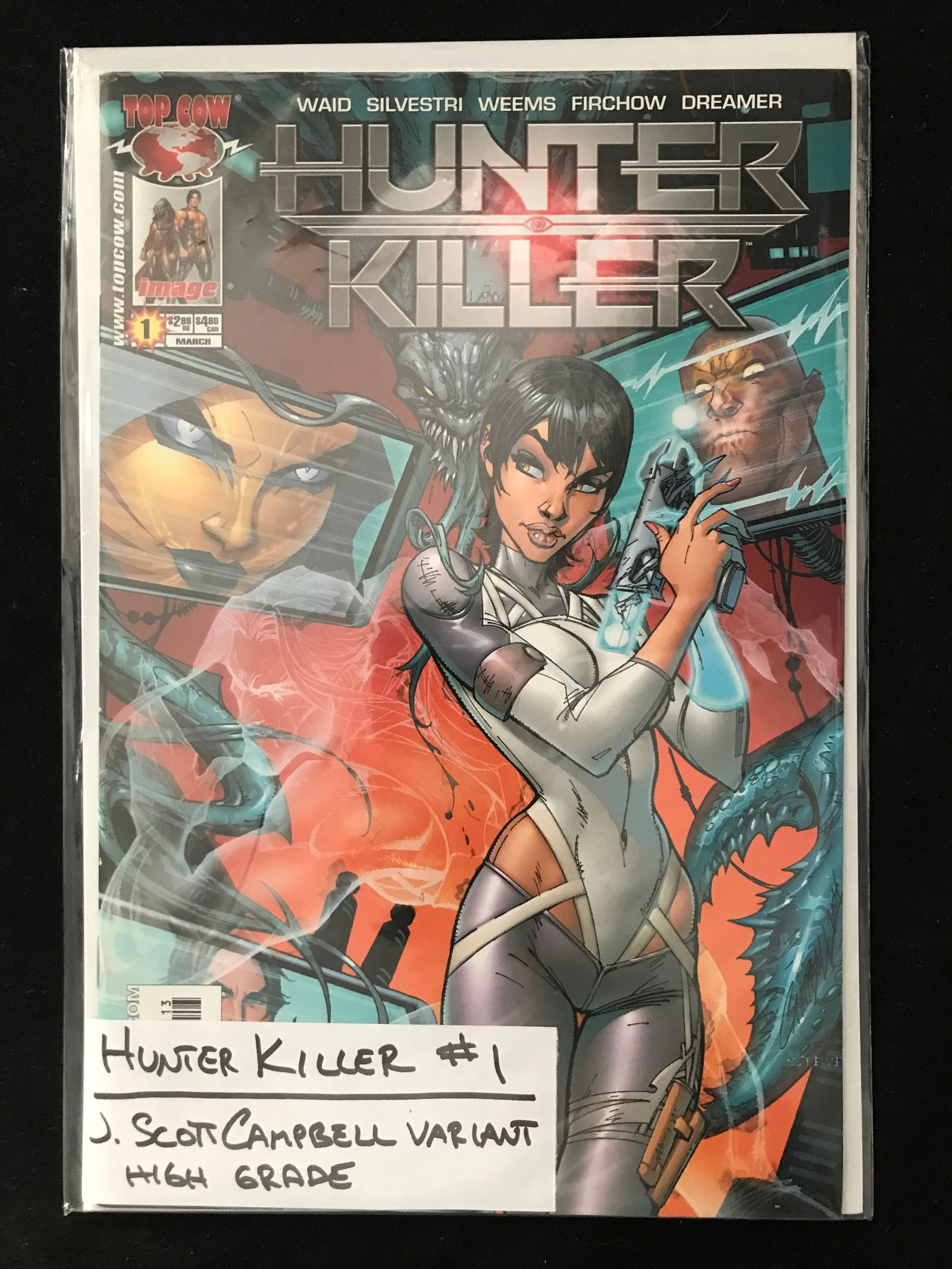 TOP COW COMICS NO.1 HUNTER KILLER (J. SCOTT CAMPBELL VARIANT): Prices are in Canadian dollars
