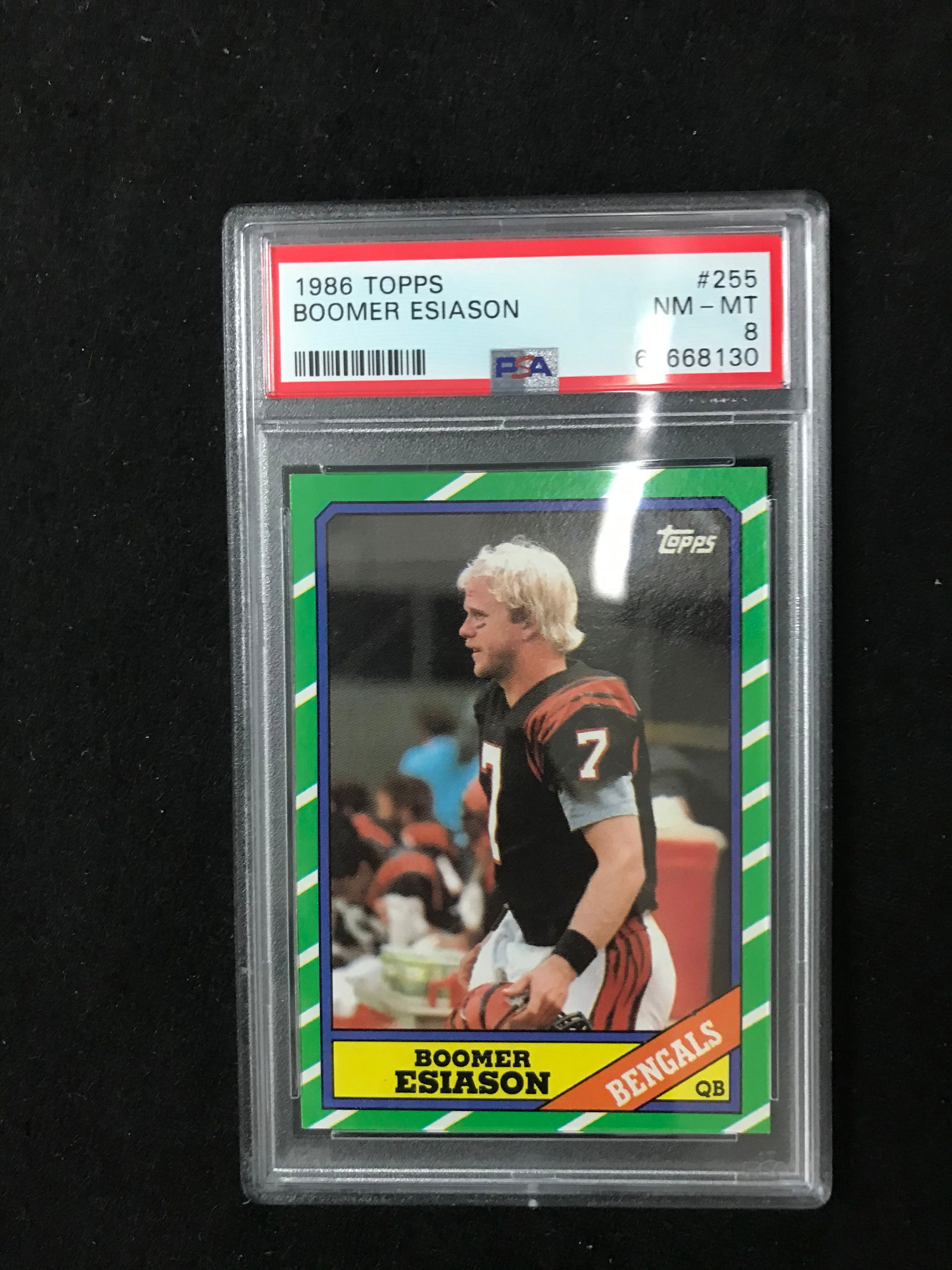 1986 TOPPS NO.255 BOOMER ESIASON PSA GRADED 8 (1 of 1)