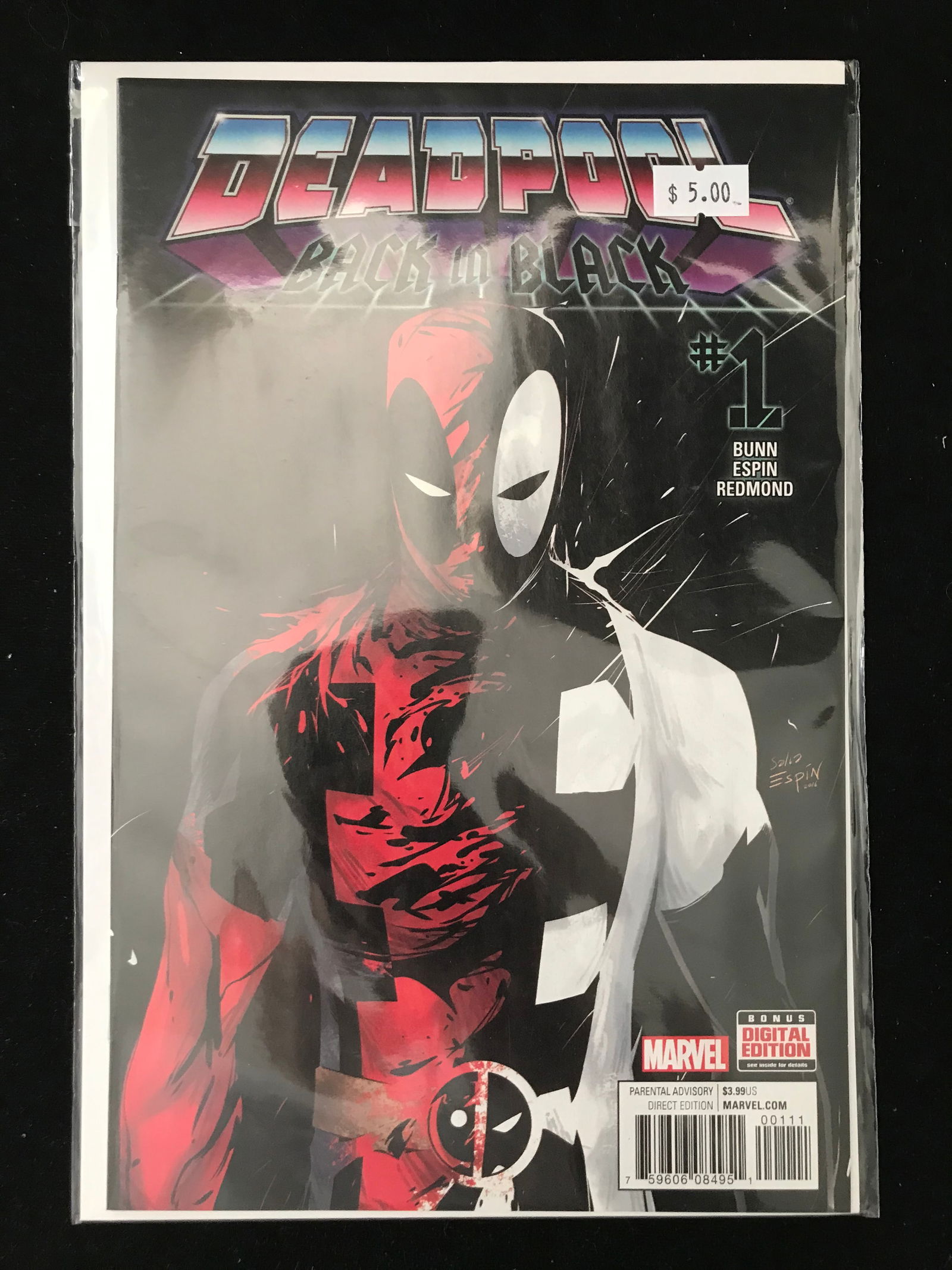 MARVEL COMICS NO.1 DEADPOOL BACK IN BLACK  (BONUS DIGITAL EDITION) (1 of 1)