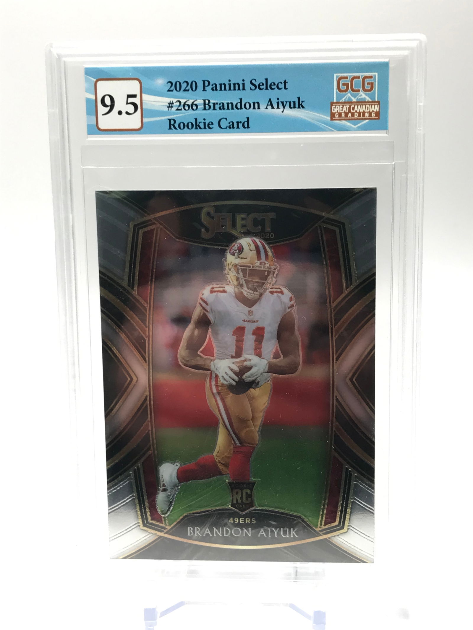 2020 PANINI SELECT NO.266 BRANDON AIYUK ROOKIE CARD GCG GRADED 9.5 (1 of 2)