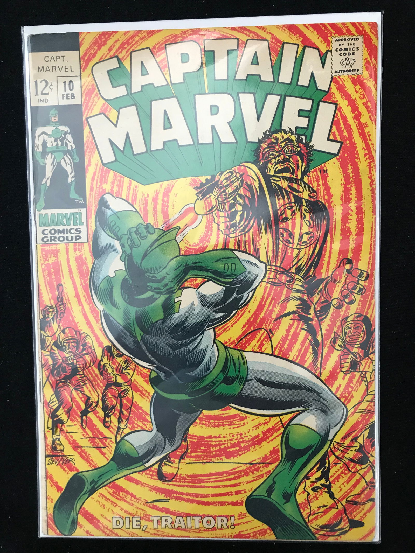 MARVEL COMICS NO.10 CAPTAIN MARVEL (1 of 1)
