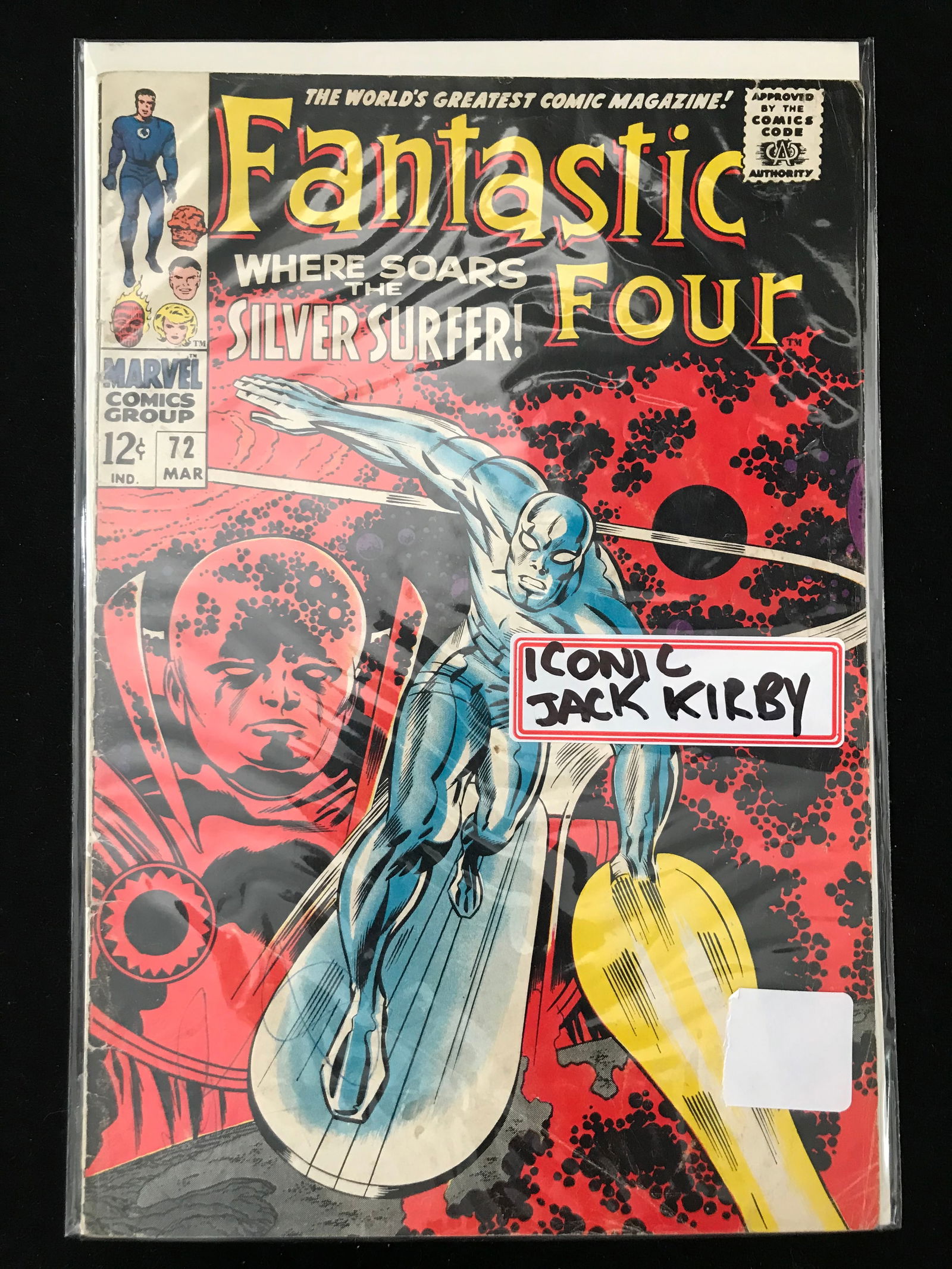 MARVEL COMICS NO.72 FANTASTIC FOUR (ICONIC JACK KIRBY COVER) (1 of 1)