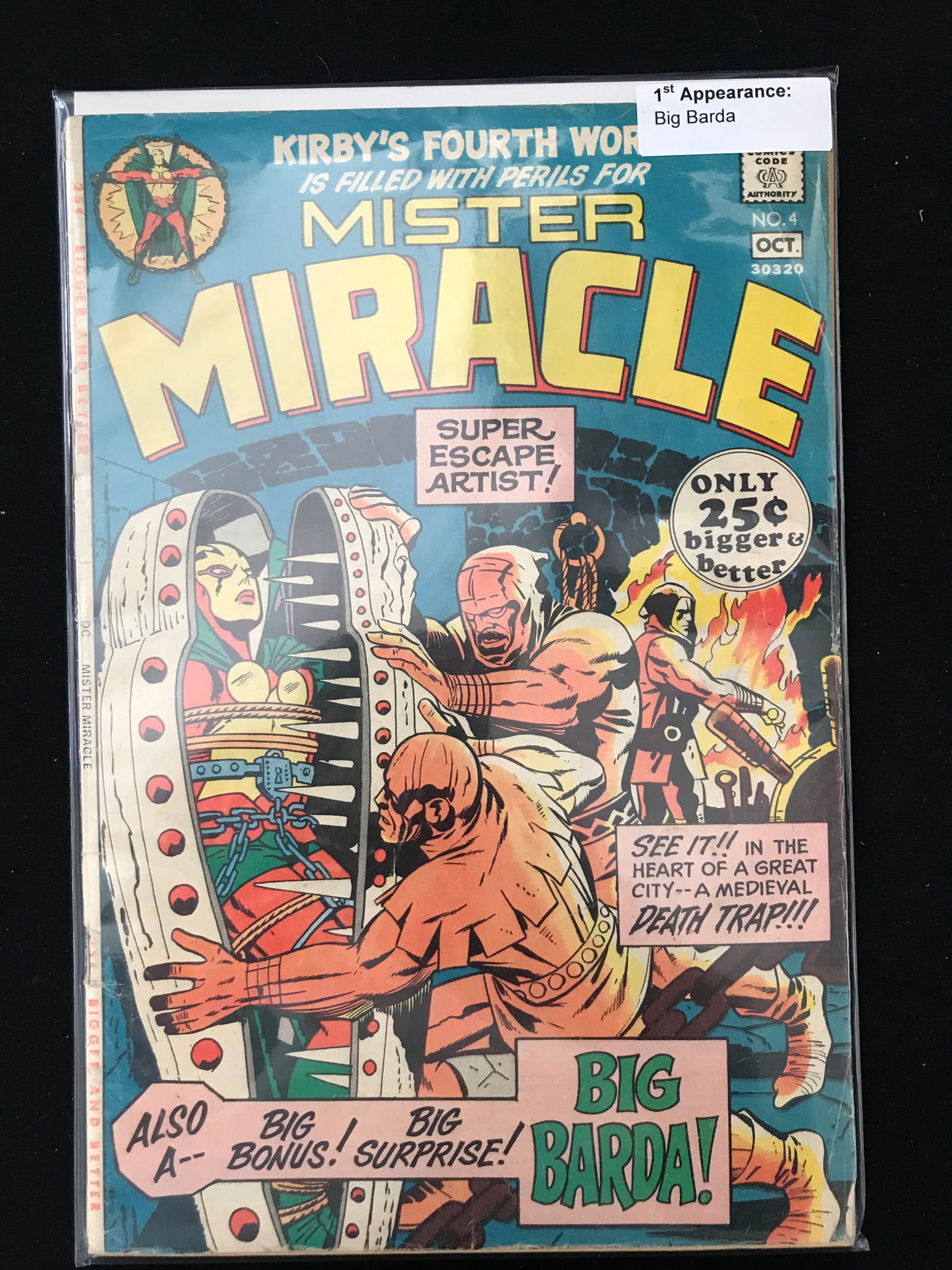 DC COMICS NO.4 MISTER MIRACLE (1 of 1)