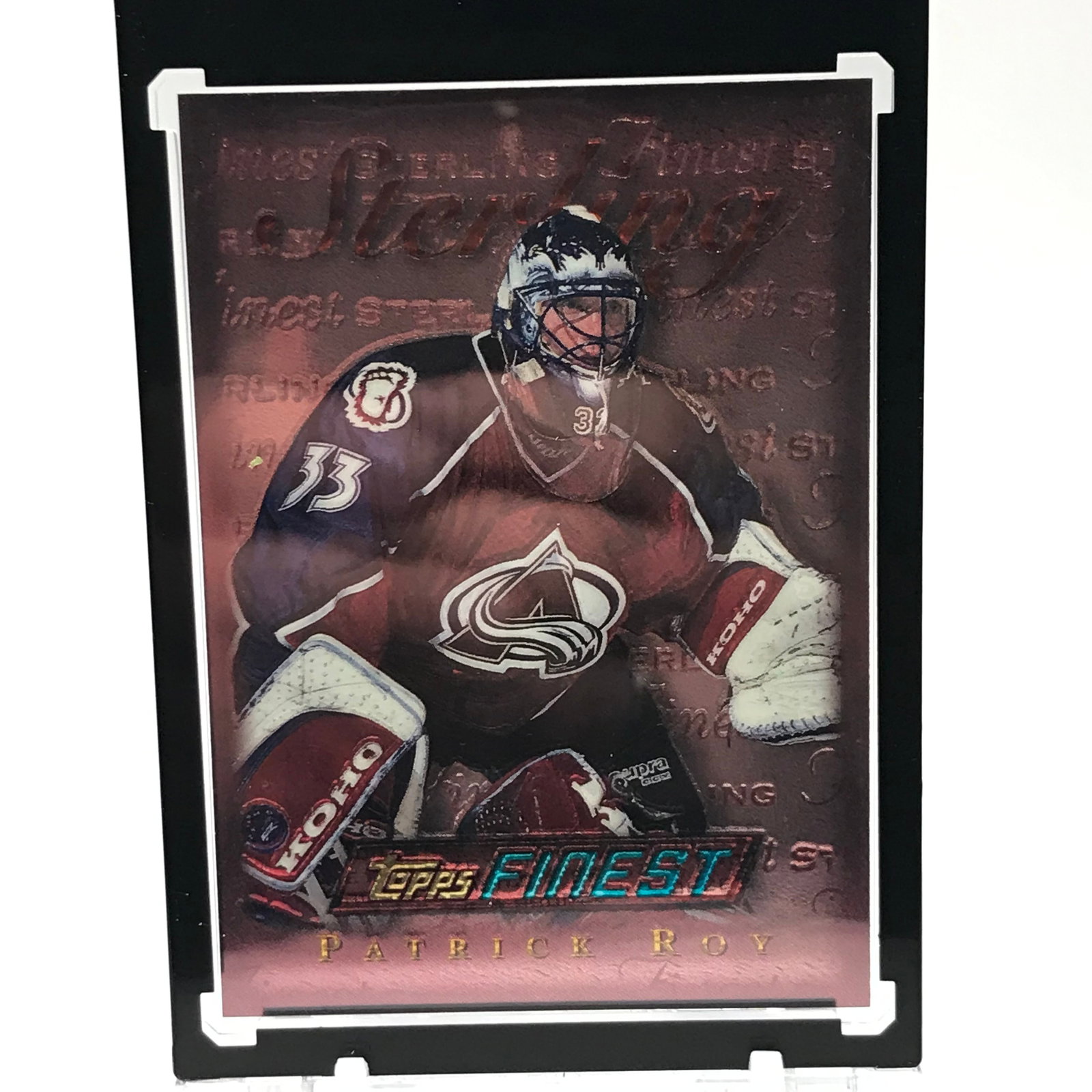 1996 TOPPS FINEST BRONZE EDITION PATRICK ROY: Prices are in Canadian dollars