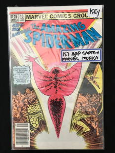 MARVEL COMICS THE AMAZING SPIDER-MAN NO.16 (1ST APP. CAPTAIN MARVEL): Prices are in Canadian dollars