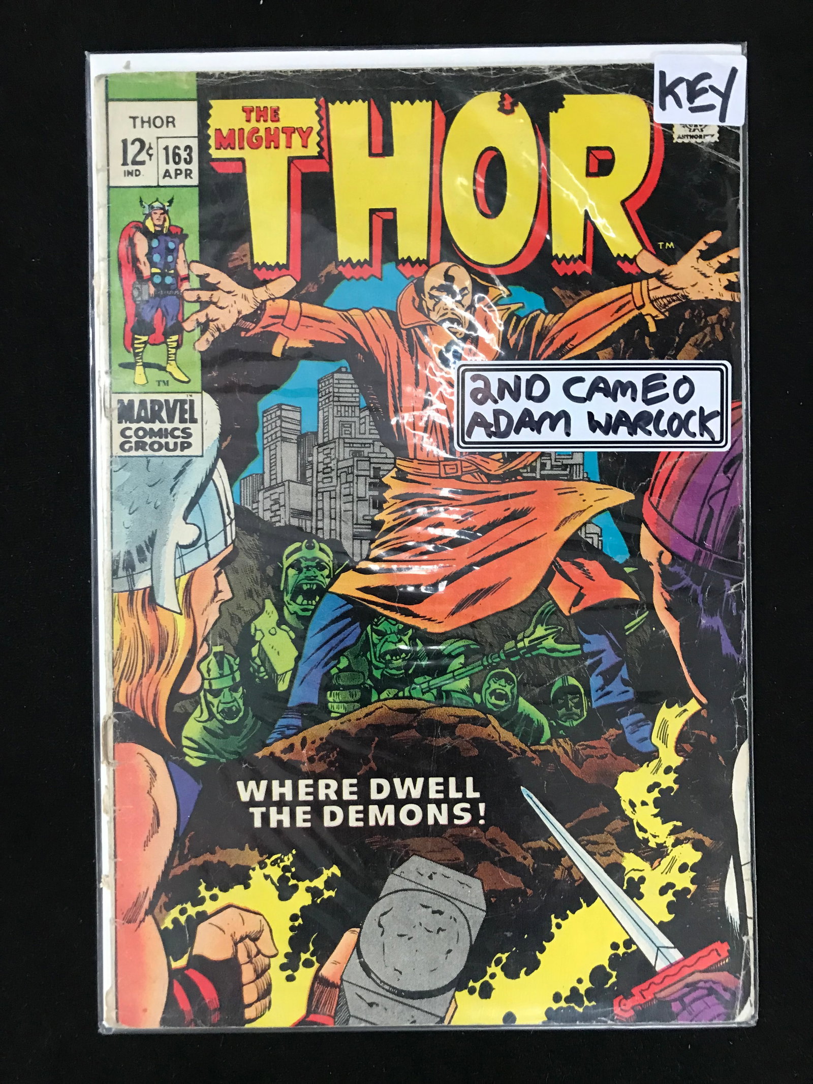 MARVEL COMICS NO.12 THE MIGHTY THOR (2ND CAMEO ADAM WARLOCK): Prices are in Canadian dollars