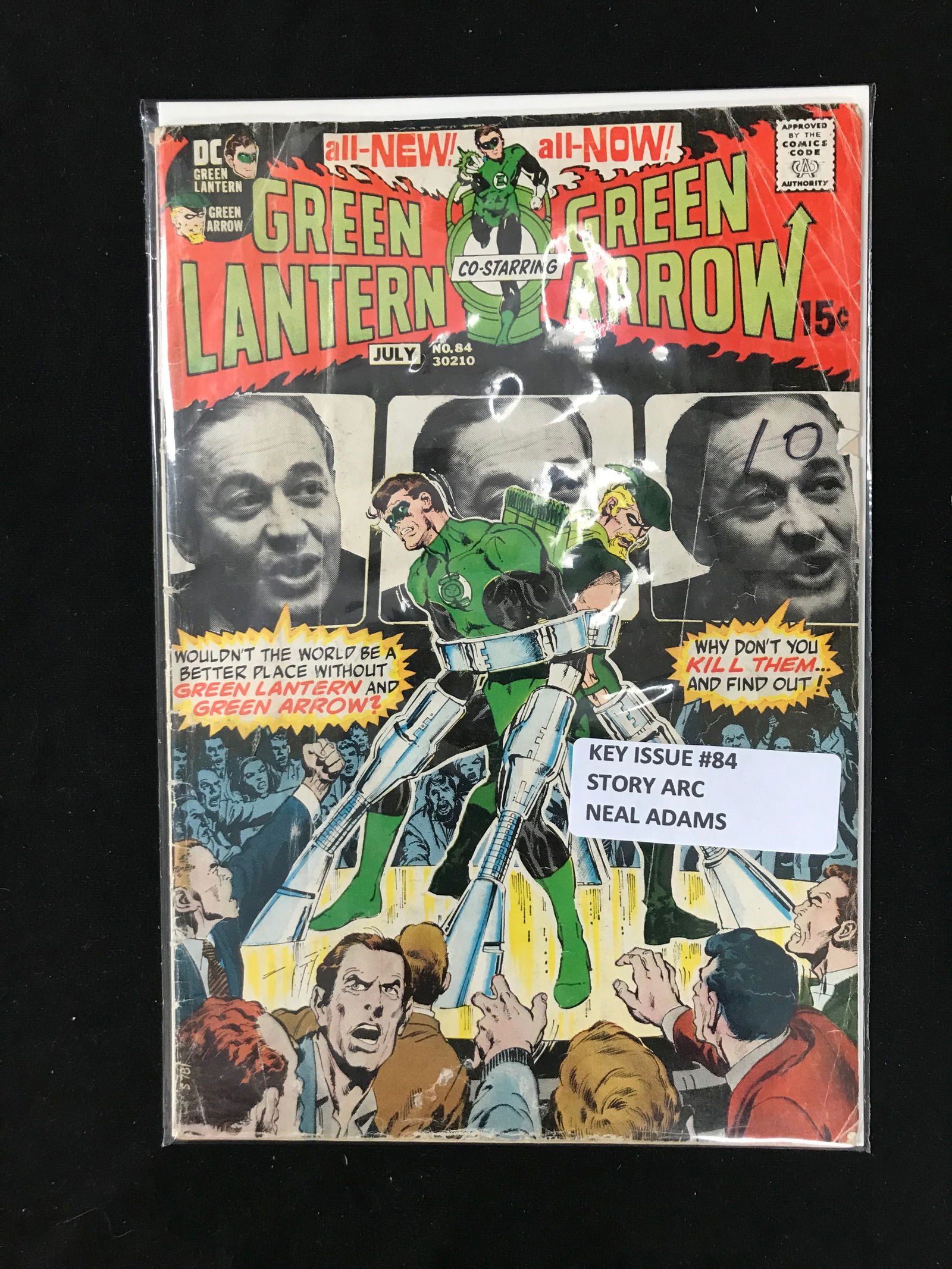 DC COMICS NO.84 GREEN LANTERN AND GREEN ARROW (STORY ARC NEAL ADAMS) (1 of 1)