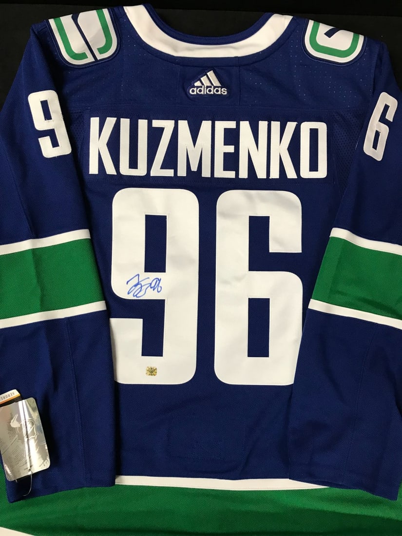 ANDREI KUZMENKO SIGNED VANCOUVER CANUCKS ADIDAS PRO JERSEY (EAST COAST COA): Prices are in Canadian dollars