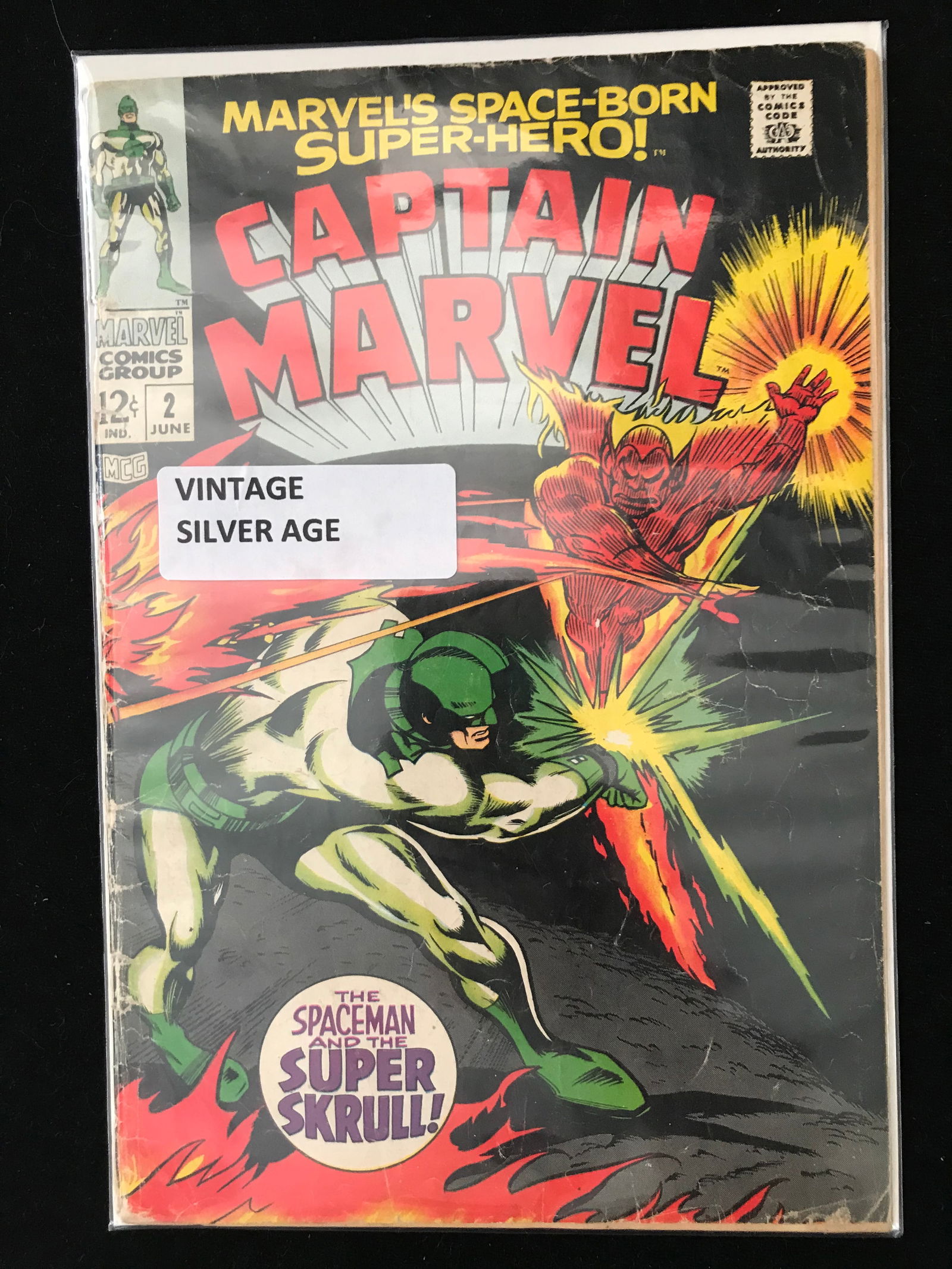 MARVEL COMICS NO.2 CAPTAIN MARVEL (VINTAGE SILVER AGE) (1 of 1)