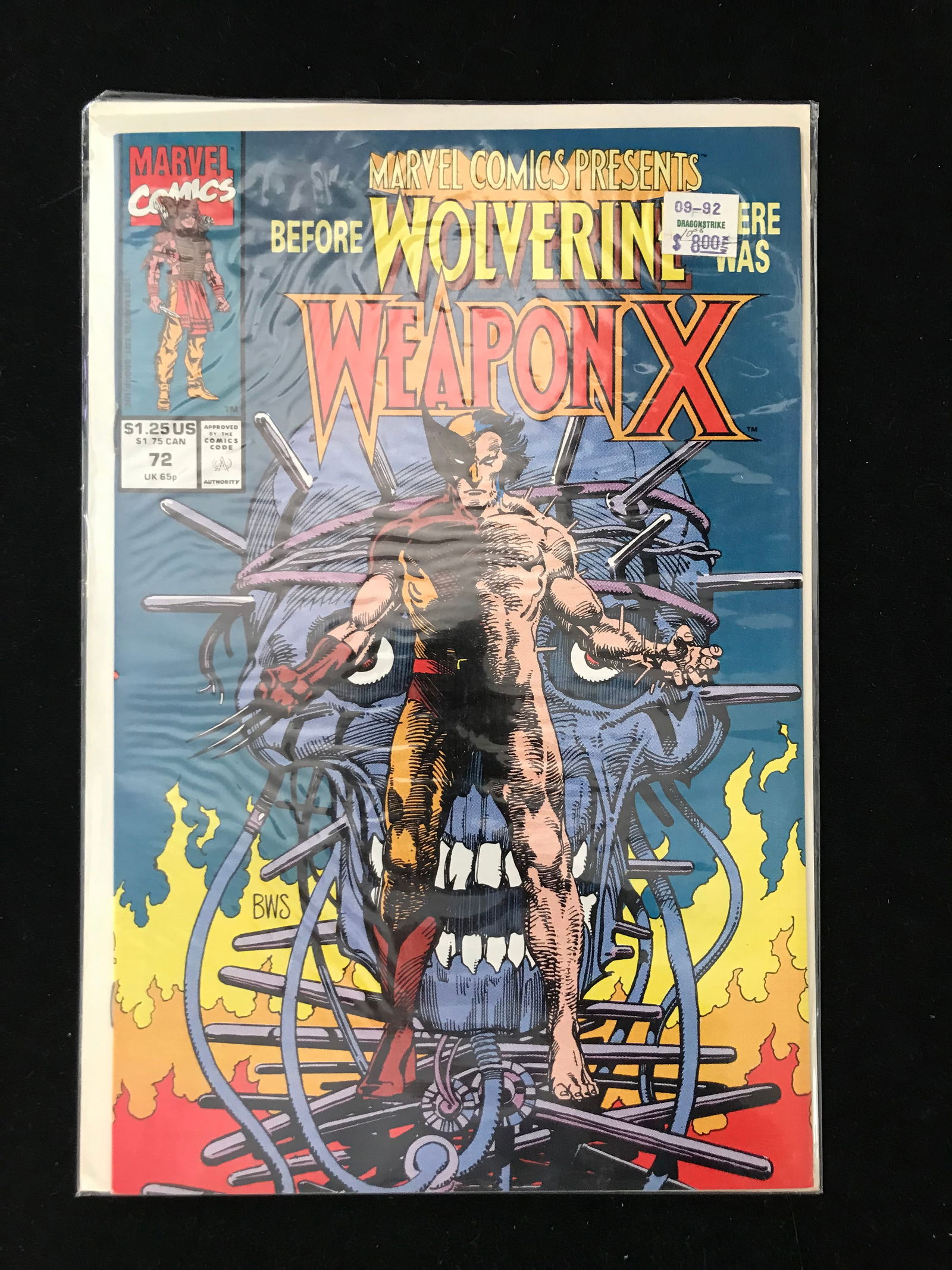 MARVEL COMICS NO.72 BEFORE WOLVERINE THERE WAS WEAPON X (1 of 1)