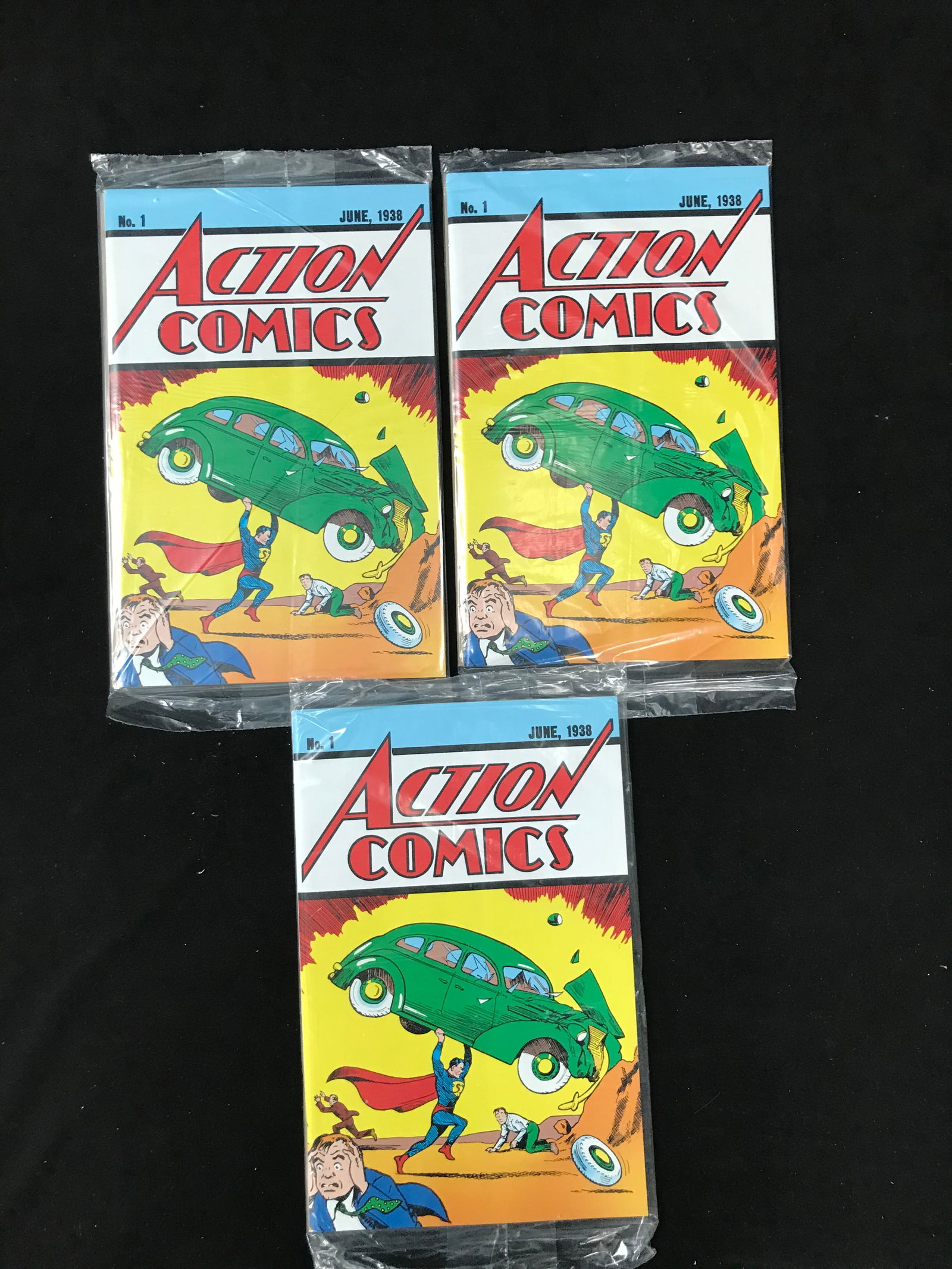 LOT OF 3 ACTION COMICS NO.1 COMIC BOOK LOT (1 of 1)