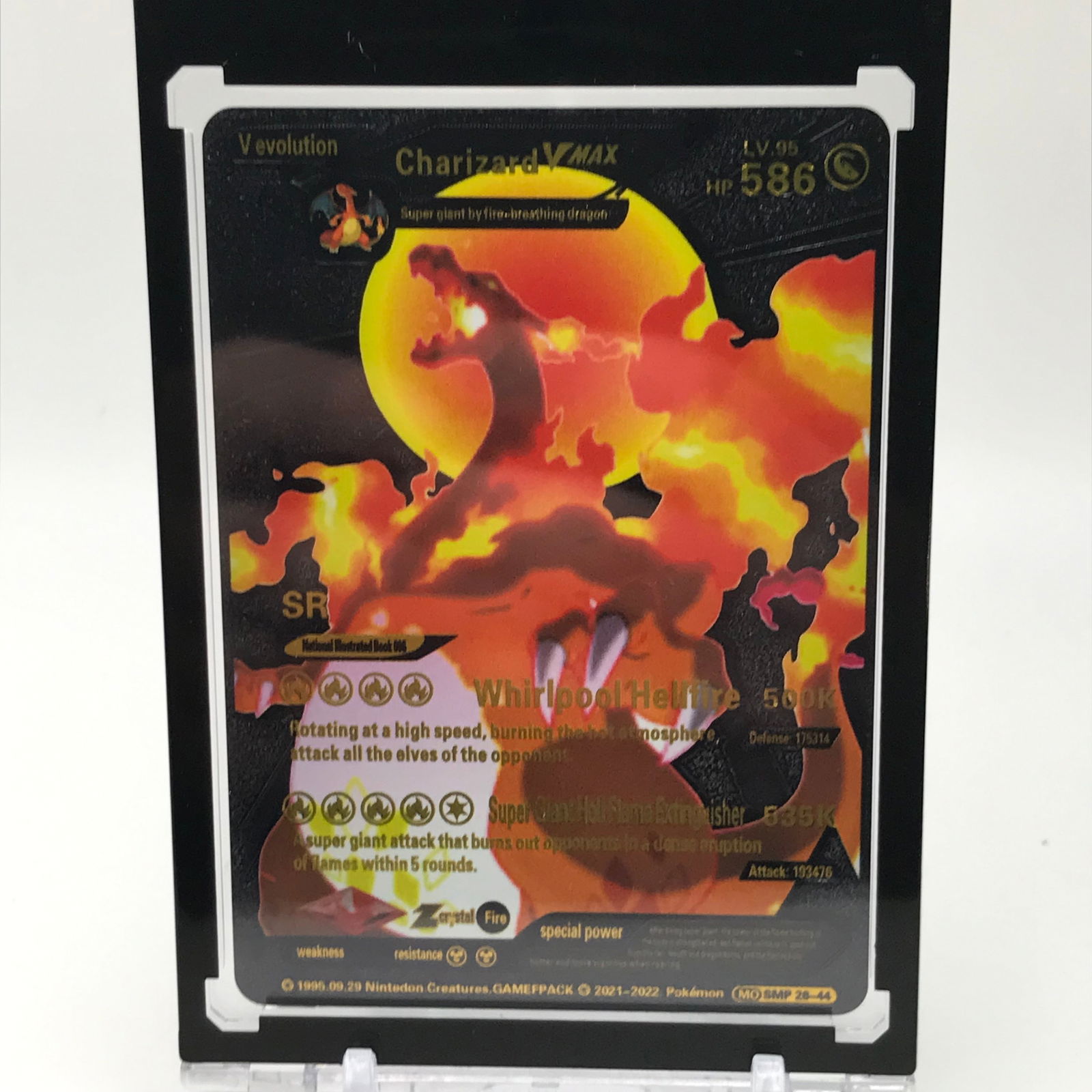 2020 POKEMON VMAX BLACK FOIL CHARIZARD (1 of 1)
