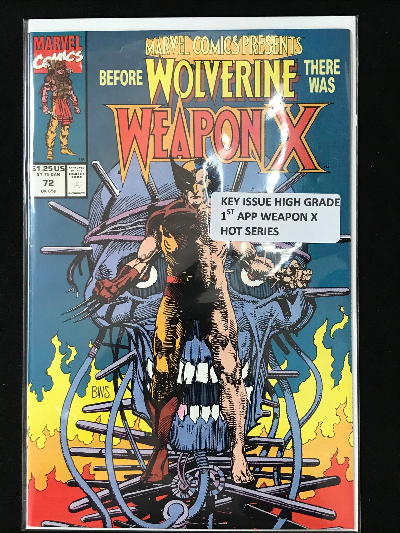 MARVEL COMICS NO.72 BEFORE WOLVERINE THERE WAS WEAPON X (1ST APP WEAPON X) (1 of 1)