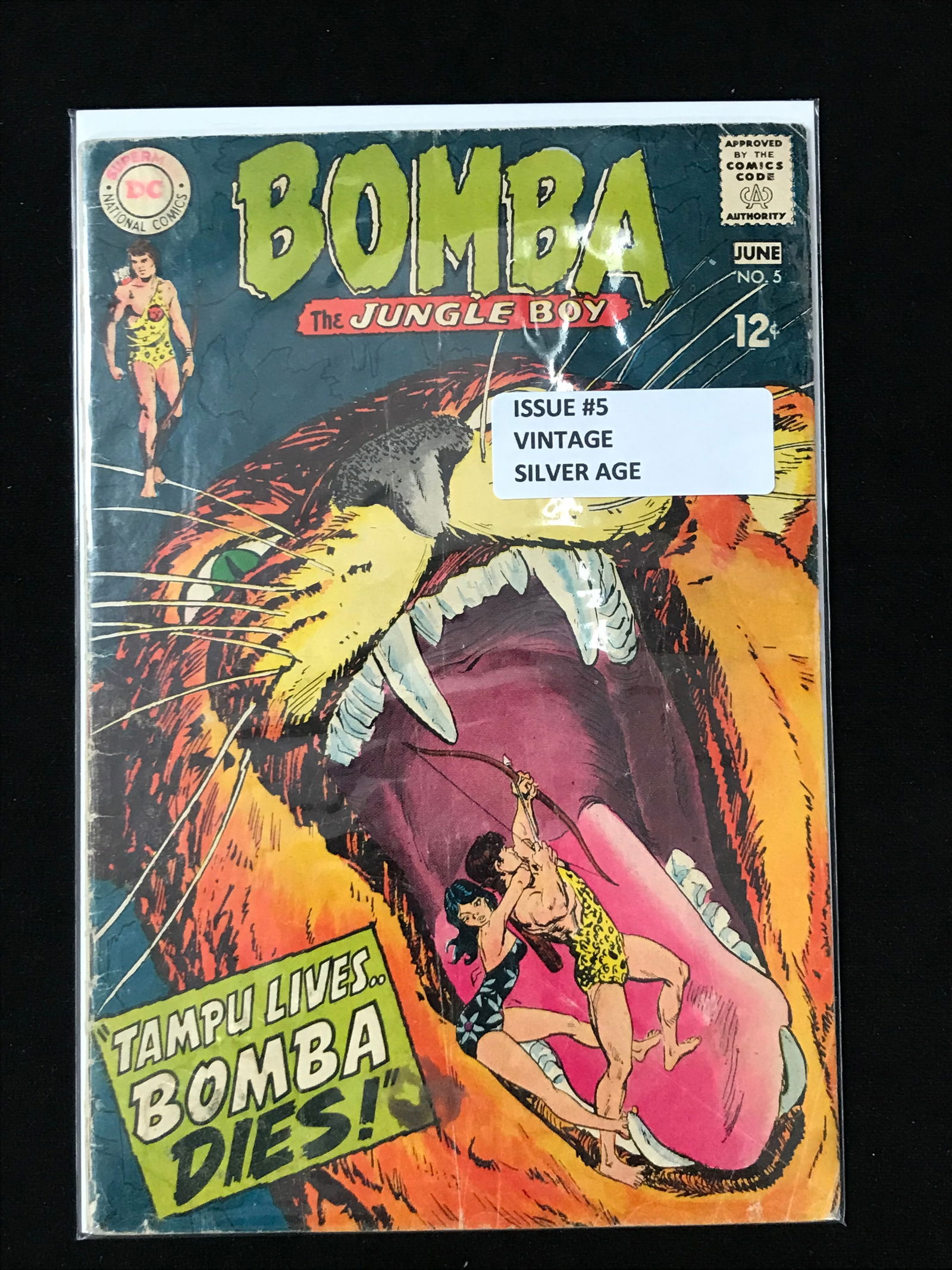 DC COMICS NO.5 BOMBA THE JUNGLE BOY (VINTAGE SILVER AGE) (1 of 1)