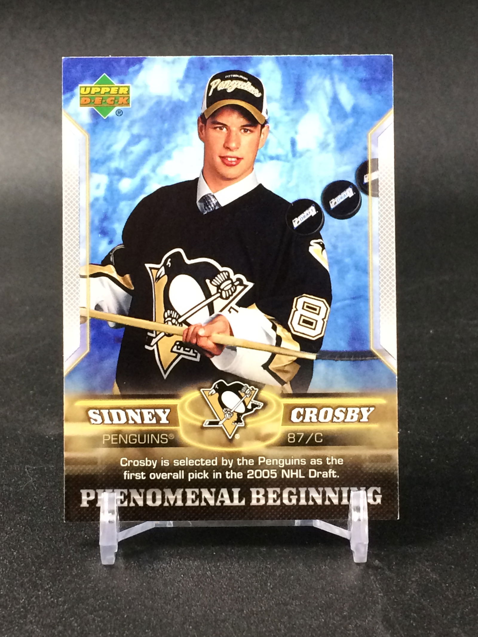 2006 UPPER DECK NO.1 SIDNEY CROSBY PHENOMENAL BEGINNING (1 of 2)