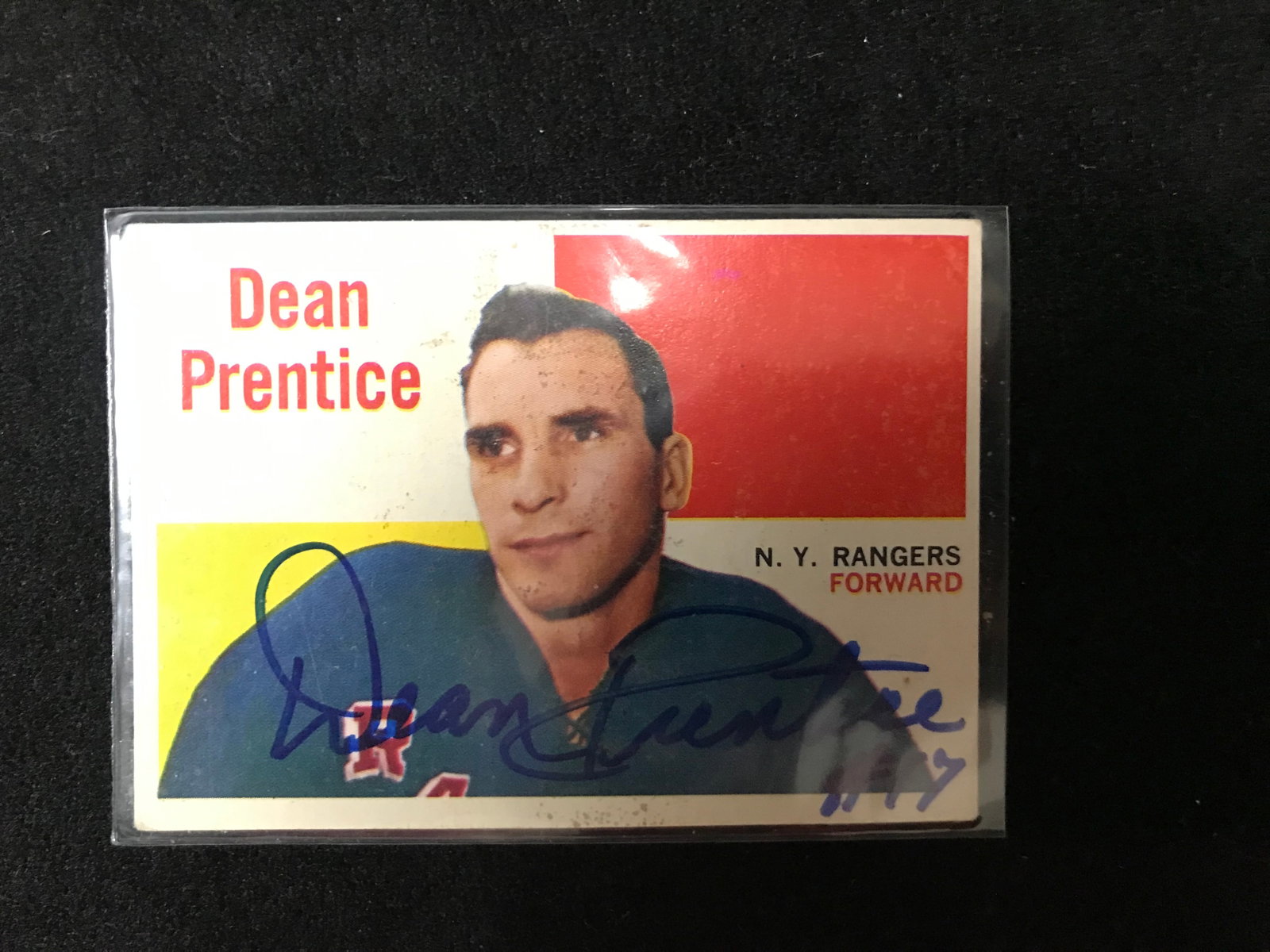 1961 TOPPS HNL DEAN PRENTICE SIGNED TRADING CARD: 1