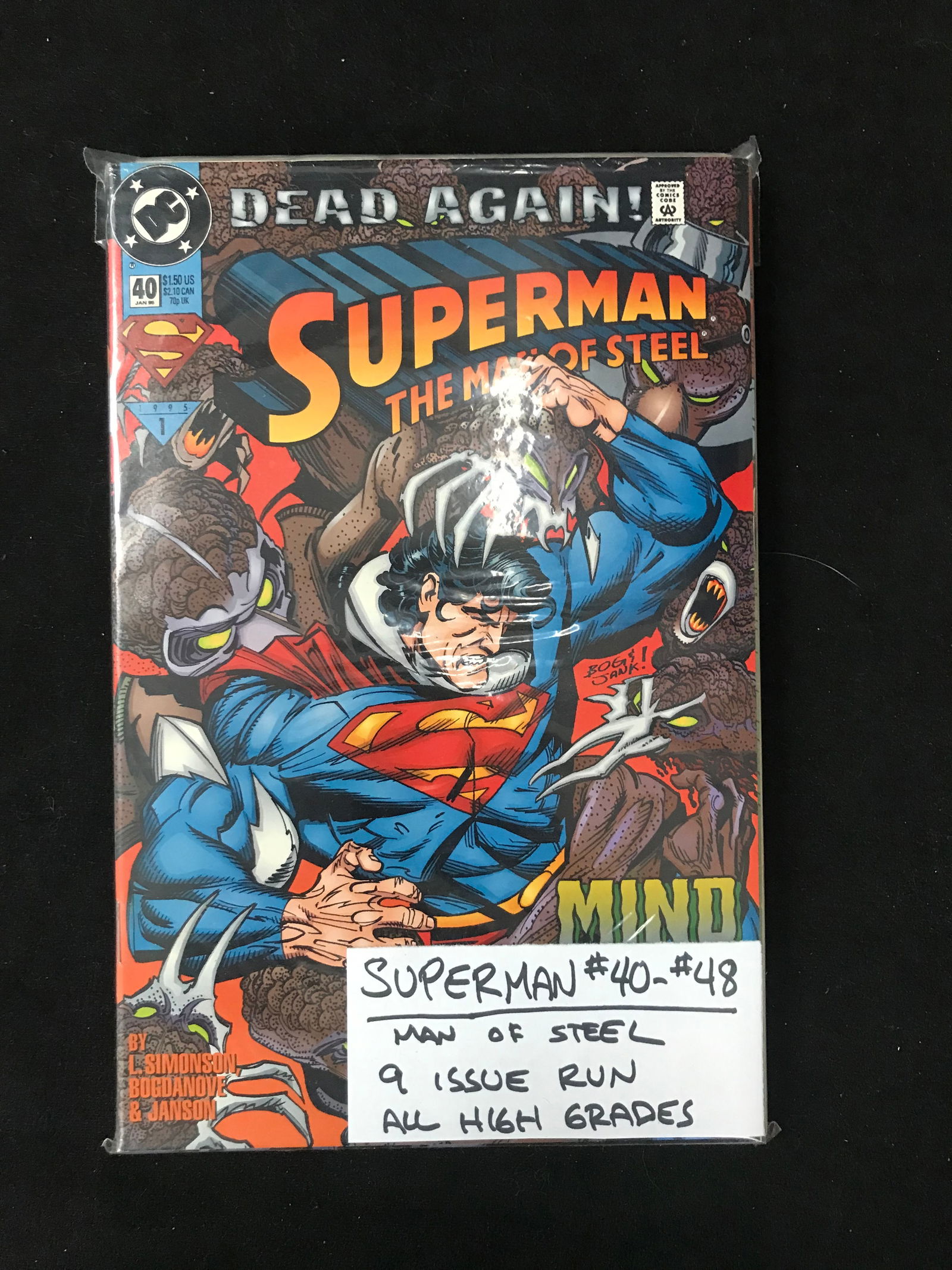 DC COMICS SUPERMAN MAN OF STEEL 8 ISSUE RUN (1 of 1)