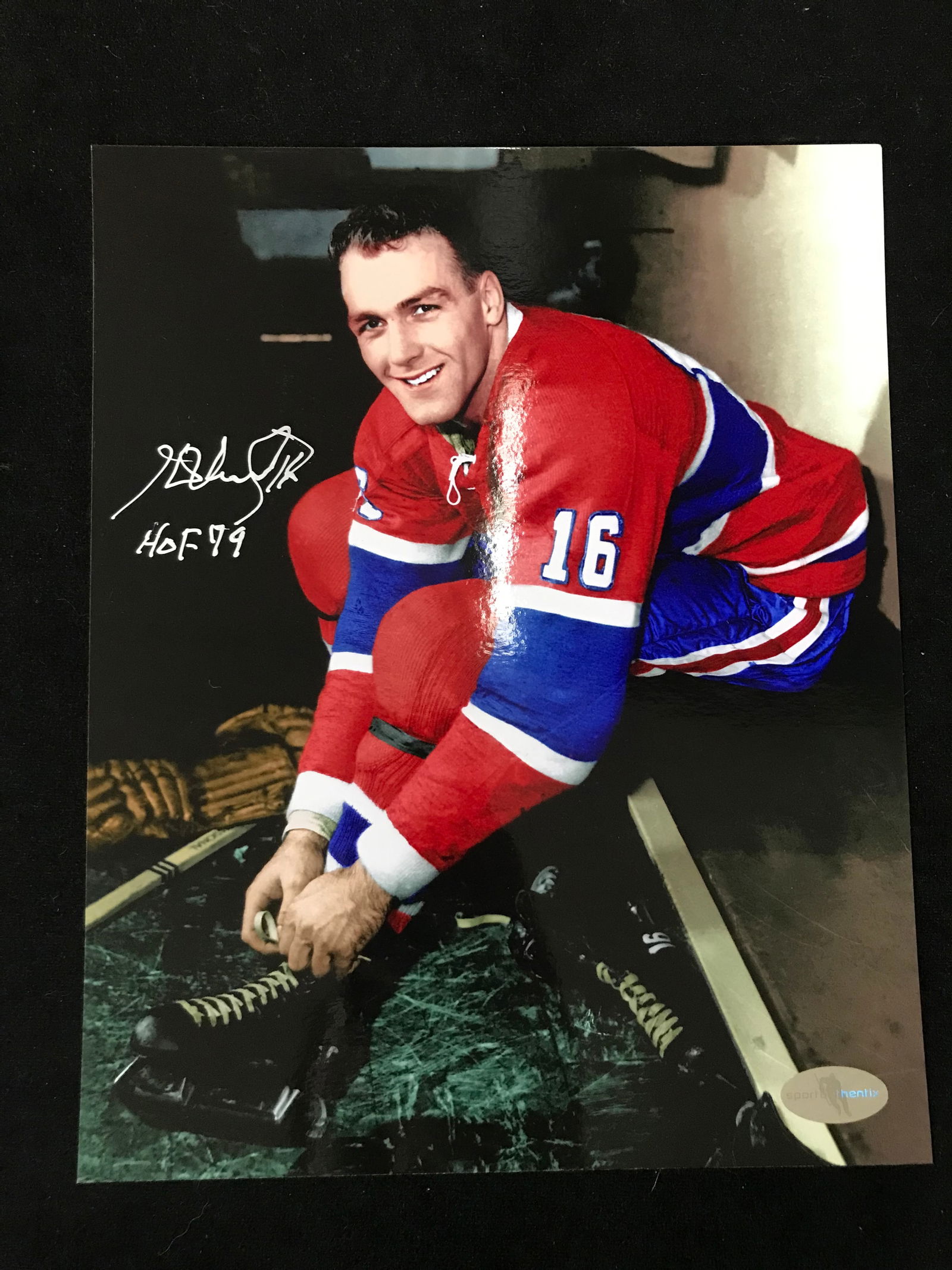 HENRI RICHARD SIGNED MONTREAL CANADIANS 8 X 10 (AUTOGRAPH AUTHENTIX COA) (1 of 2)