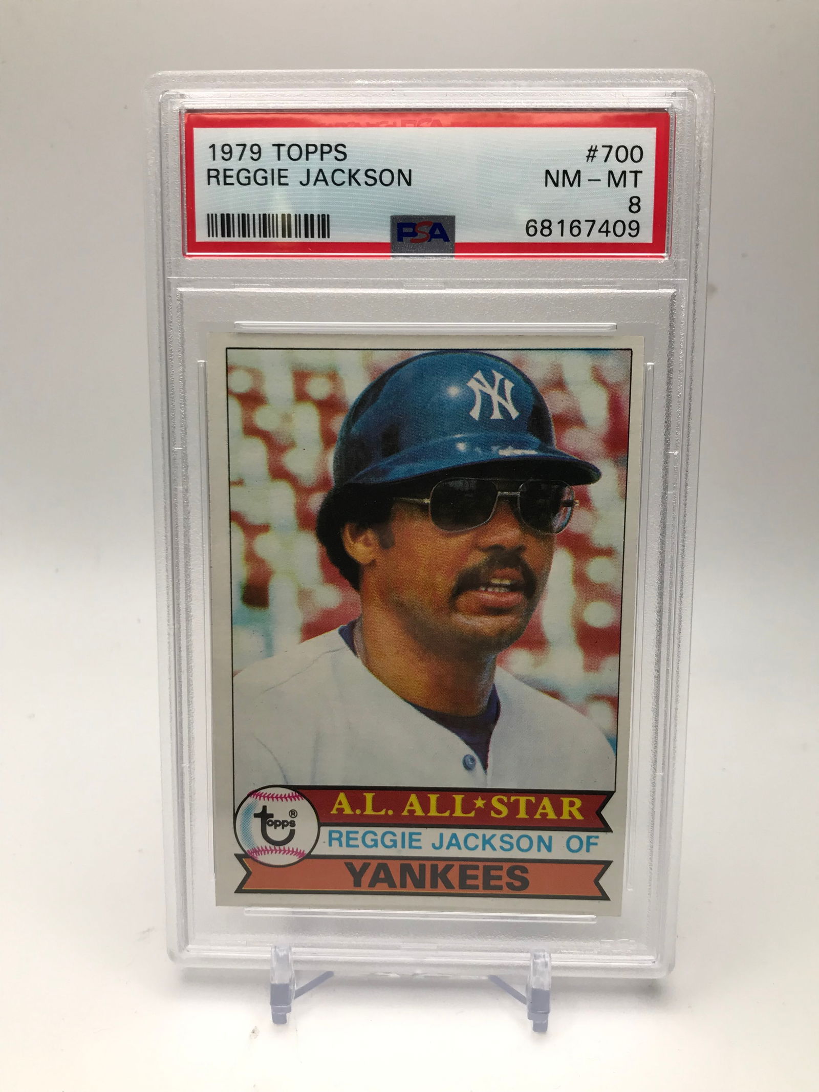 1979 TOPPS BASEBALL REGGIE JACKSON (PSA 8) (1 of 1)