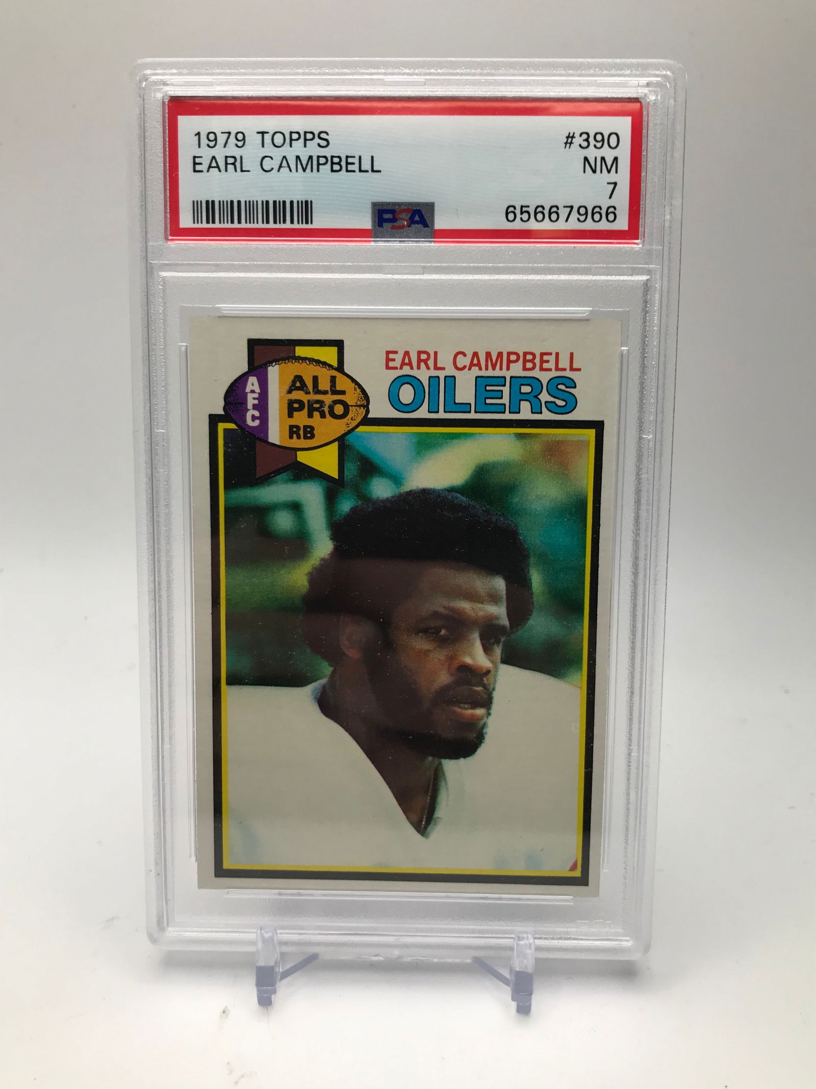 1979 TOPPS NFL EARL CAMPBELL (PSA 7) (1 of 1)
