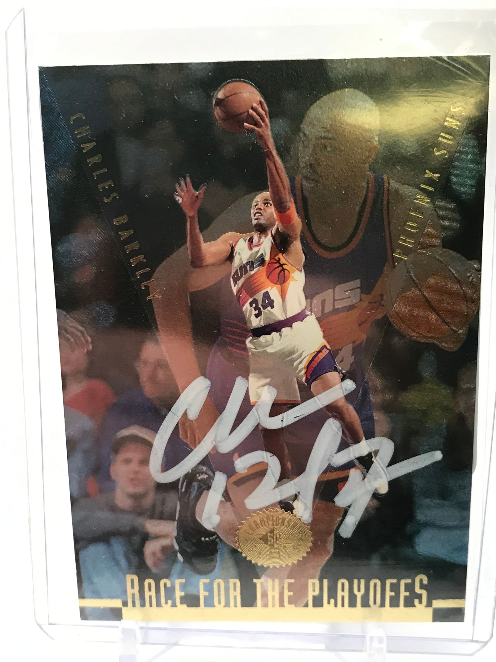 CHARLES BARKLAY SIGNED UPPER DECK BASKETBALL TRADING CARD (PRO CERT COA) (1 of 2)