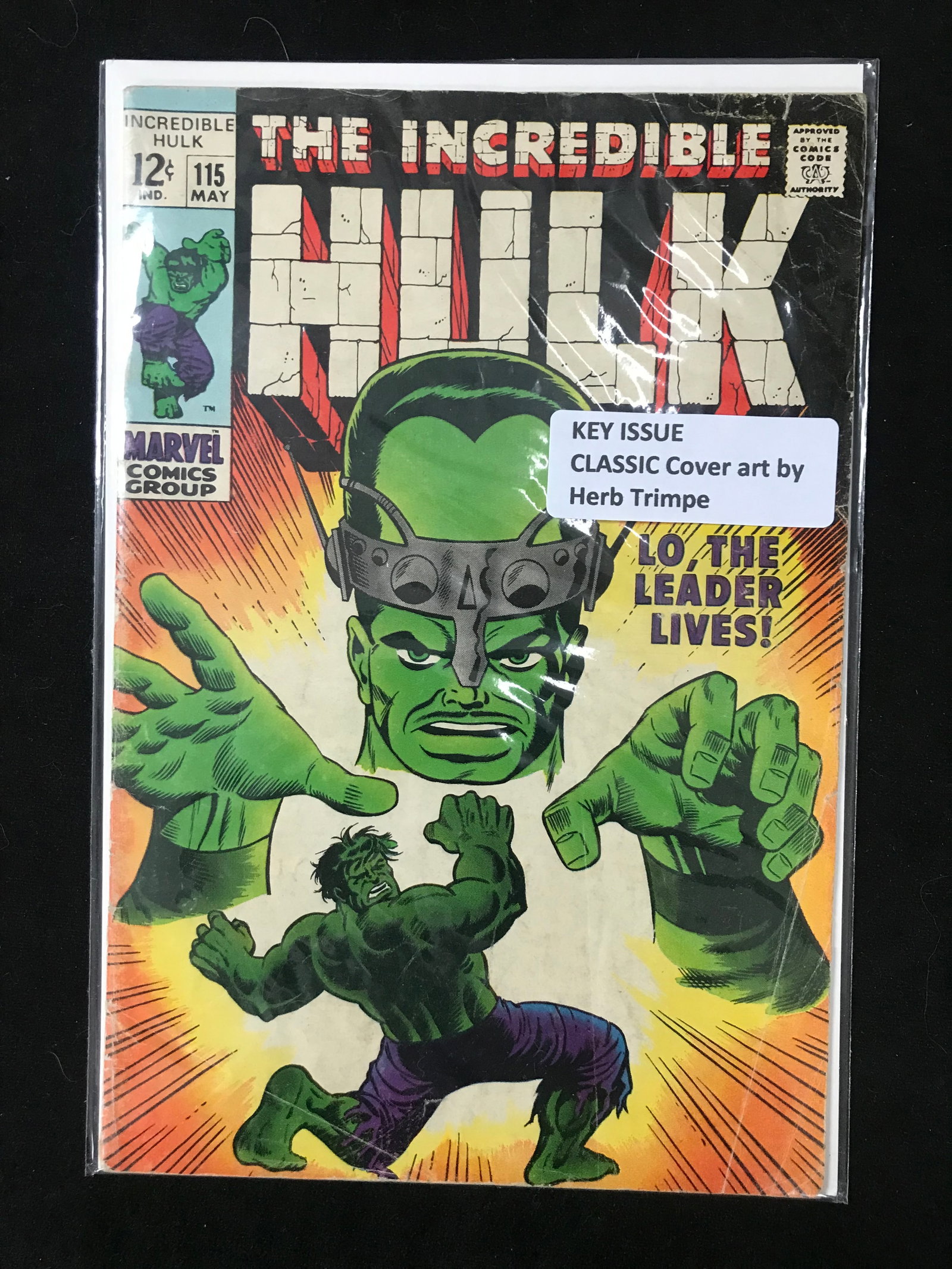MARVEL COMICS NO.115 THE INCREDIBLE HULK (COVER ART BY HERB TRIMPE): Prices are in Canadian dollars