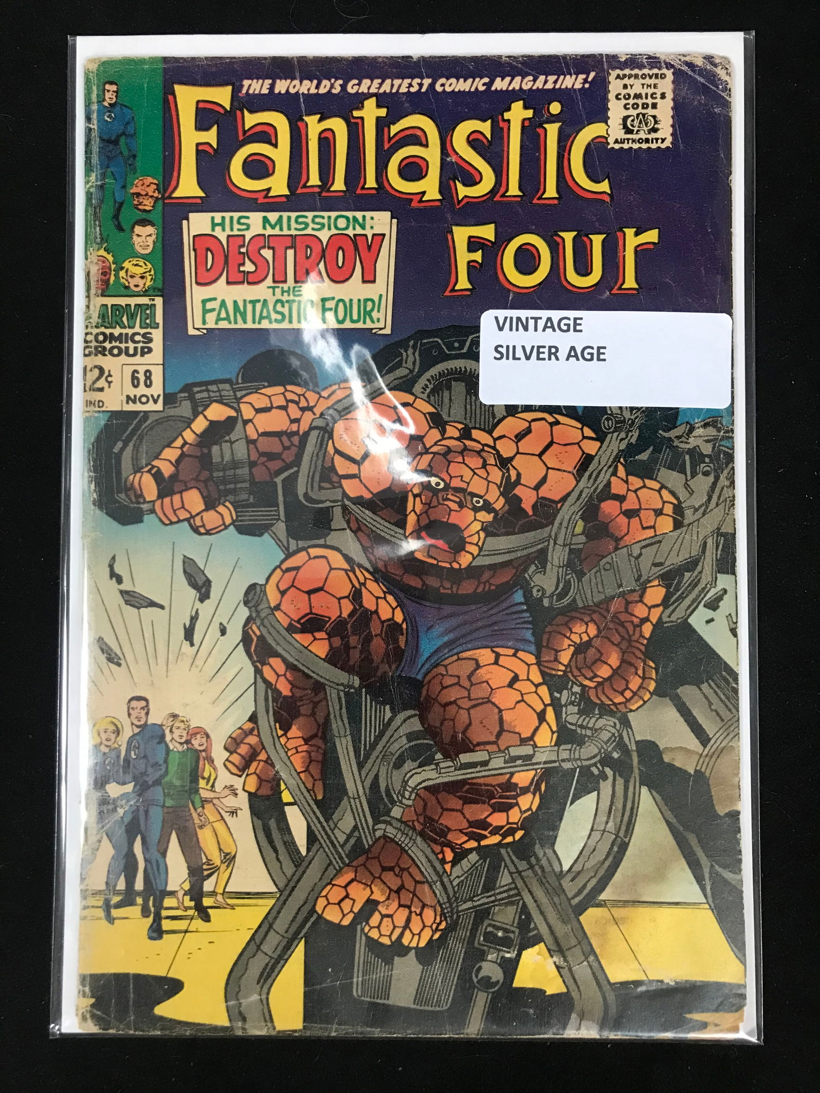 MARVEL COMICS NO.68 FANTASTIC FOUR (VINTAGE SILVER AGE) (1 of 1)