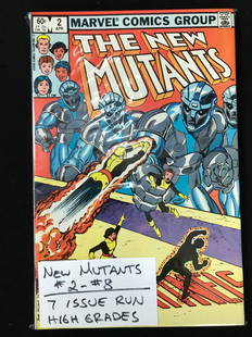 MARVEL COMICS NO.2-8 NEW MUTANTS (7 ISSUE RUN): Prices are in Canadian dollars