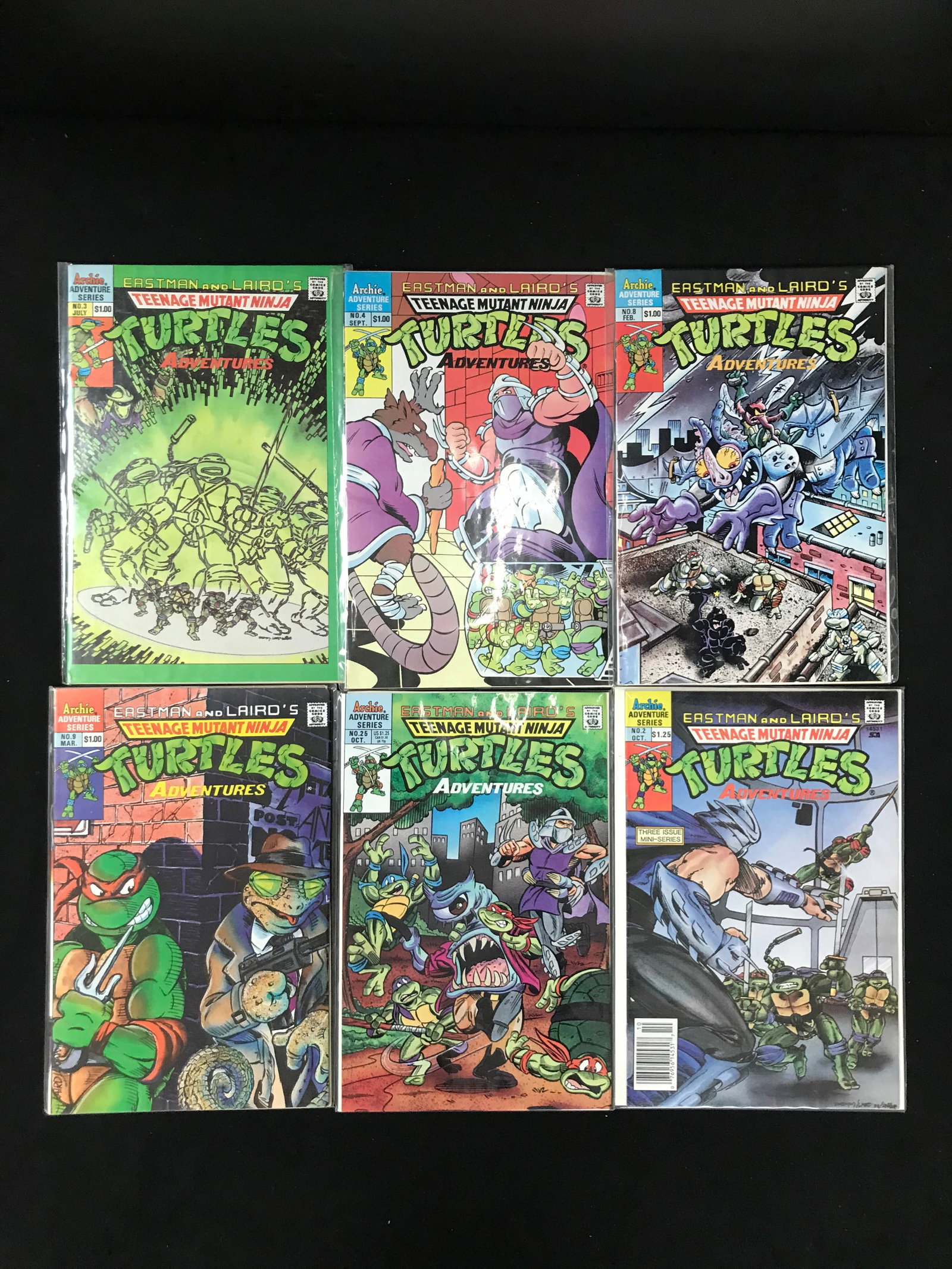 LOT OF TEENAGE MUTANT NINJA TURTLES COMICS: Prices are in Canadian dollars