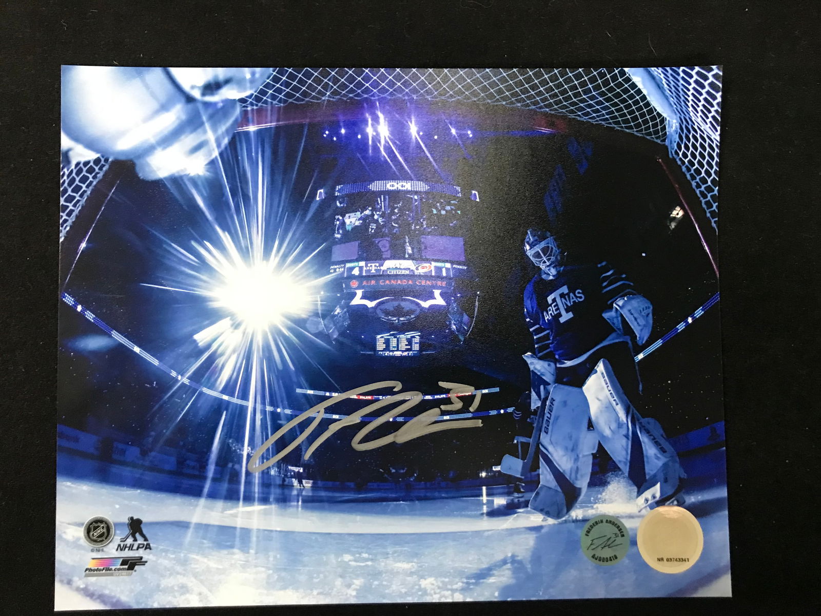 FREDERIK ANDERSON SIGNED TORONTO MAPLE LEAFS 8 X 10 (AJ SPORTS COA) (1 of 2)