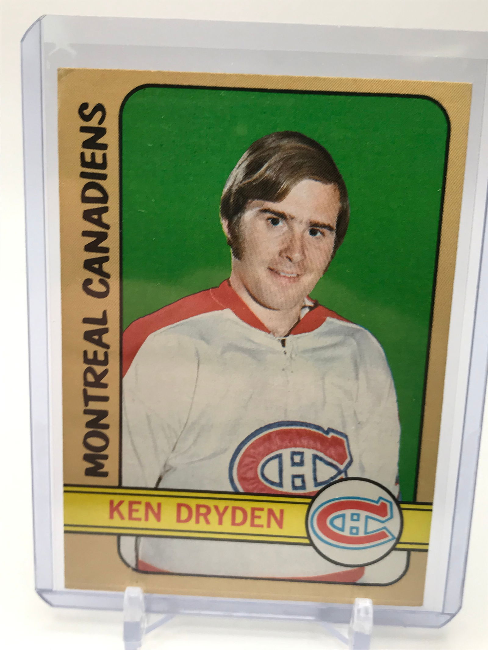 1972 TOPPS KEN DRYDEN HOCKEY CARD (1 of 2)