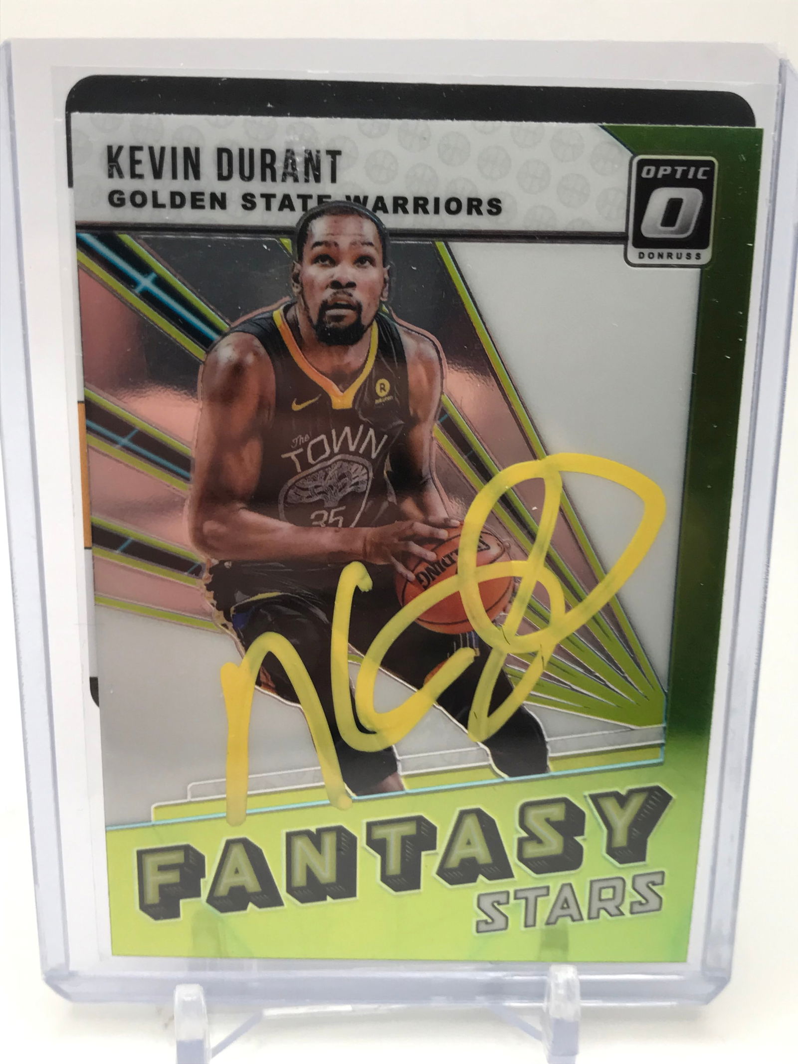 KEVIN DURANT SIGNED PANINI DONRUSS OPTIC TRADING CARD (PRO CERT COA) (1 of 2)