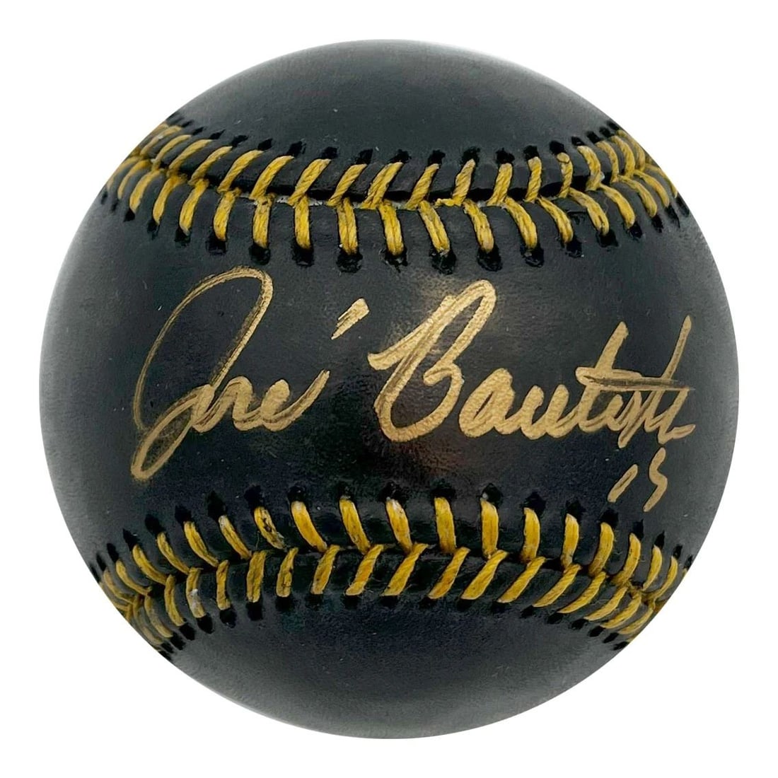 Jose Bautista Signed Black Rawlings Baseball frozen Pond Coa