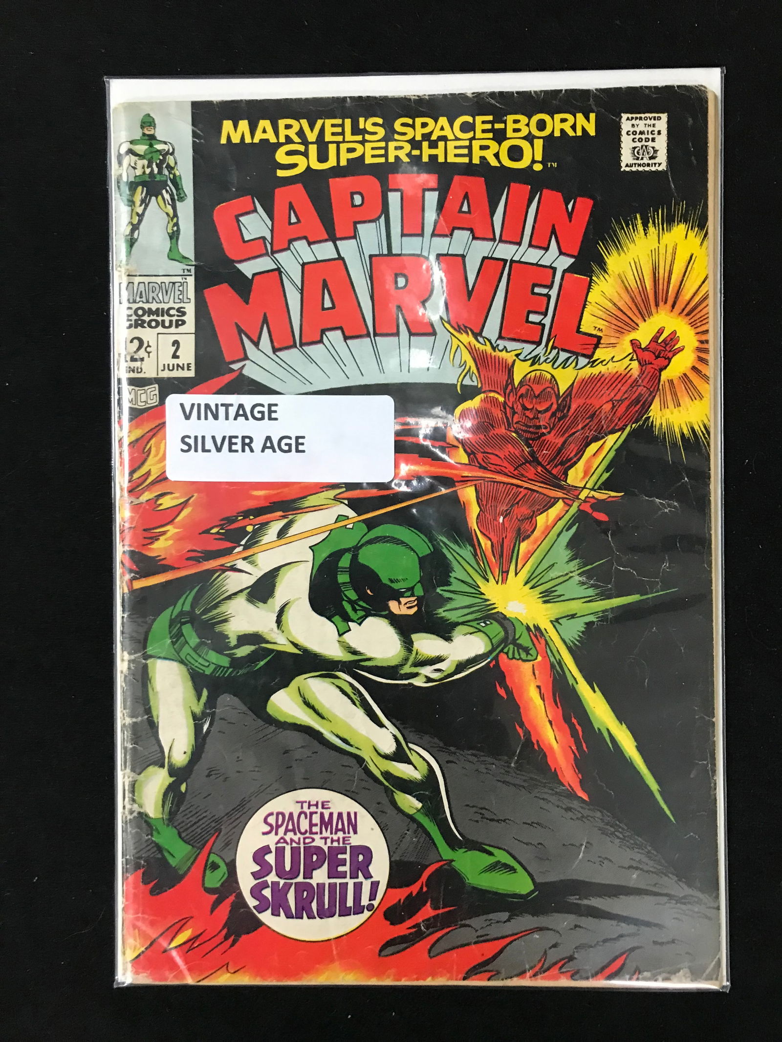 MARVEL COMICS NO.2 CAPTAIN MARVEL (VINTAGE SILVER AGE) (1 of 1)