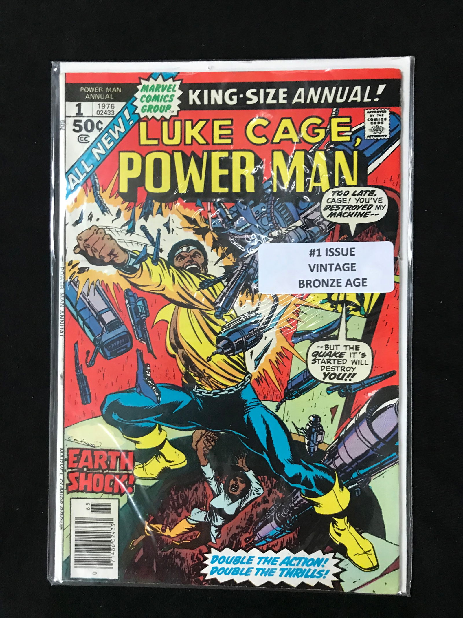 MARVEL COMICS NO.1 LUKE CAGE POWER MAN (VINTAGE BRONZE AGE) (1 of 1)