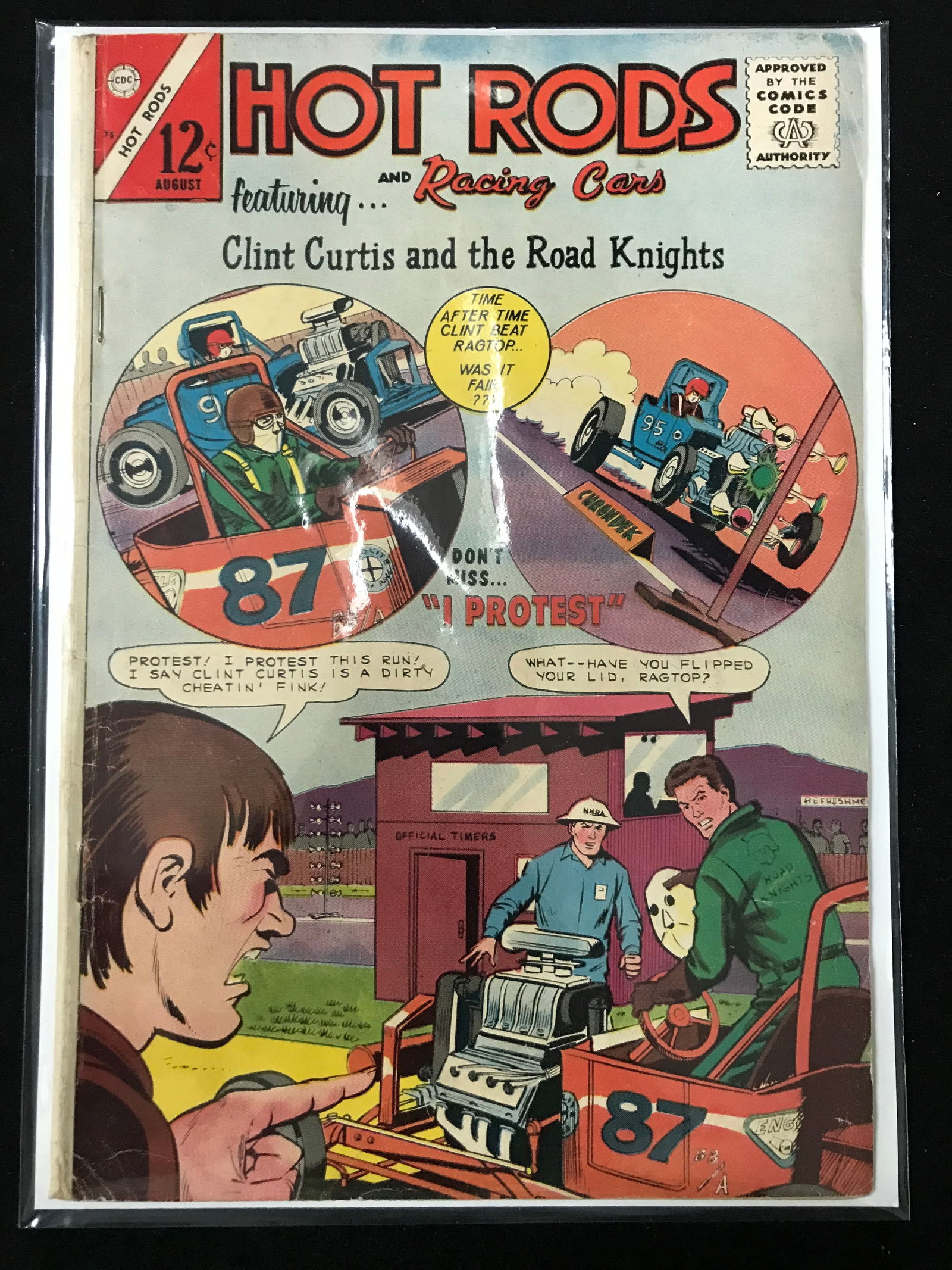 CDC COMICS HOT AND RACING CARS FEAT CLINT CURTIS AND THE ROAD KNIGHTS (1 of 1)