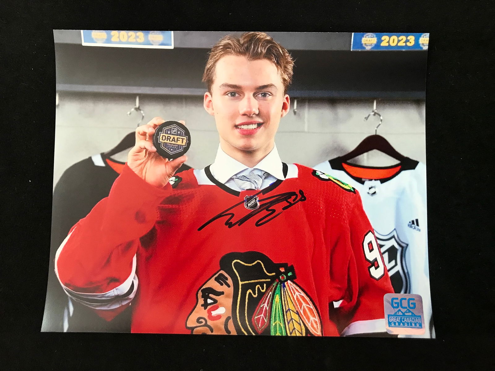 CONNOR BEDARD SIGNED 8X10 GCG COA (1 of 1)