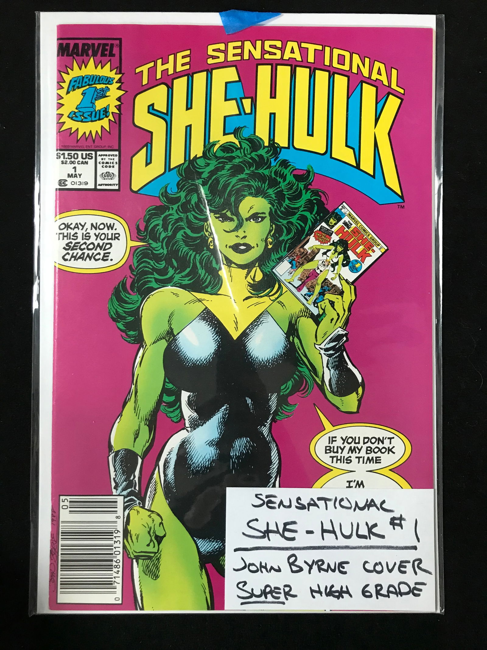 MARVEL COMICS NO.1 THE SENSATIONAL SHE-HULK. (JOHN BYRNE COVER) (1 of 1)