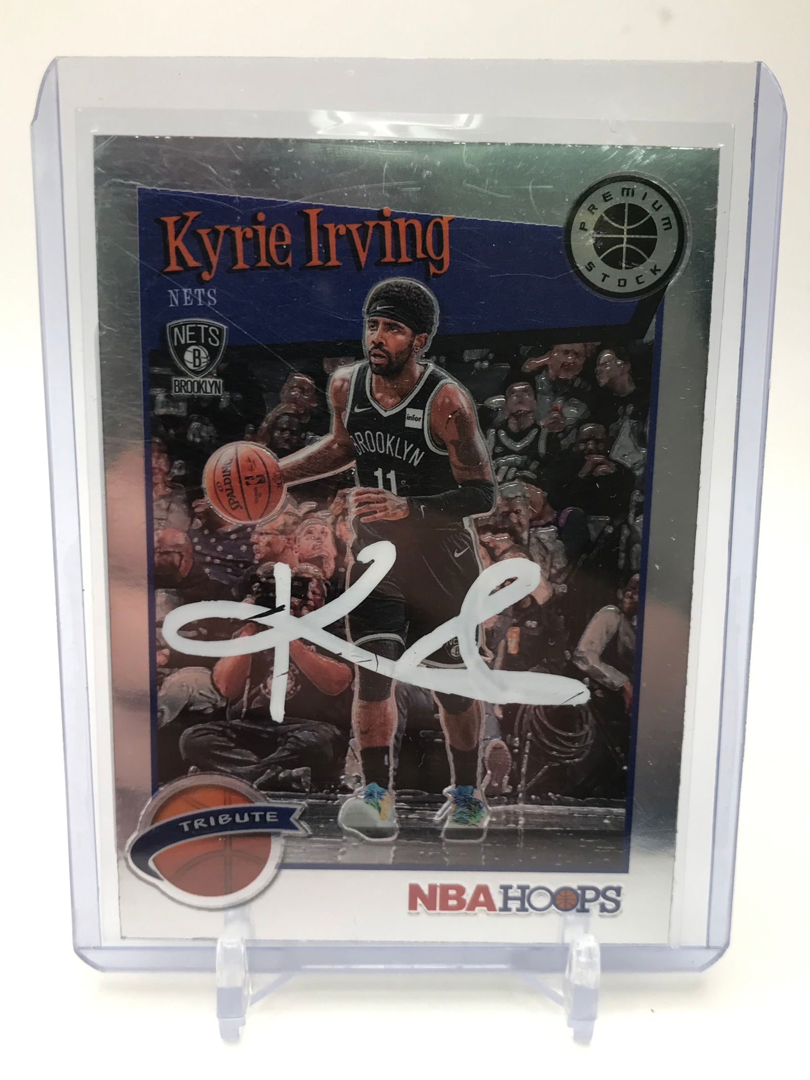 KYRIE IRVING SIGNED NBA HOOPS TRADING CARD (PRO CERT COA) (1 of 2)