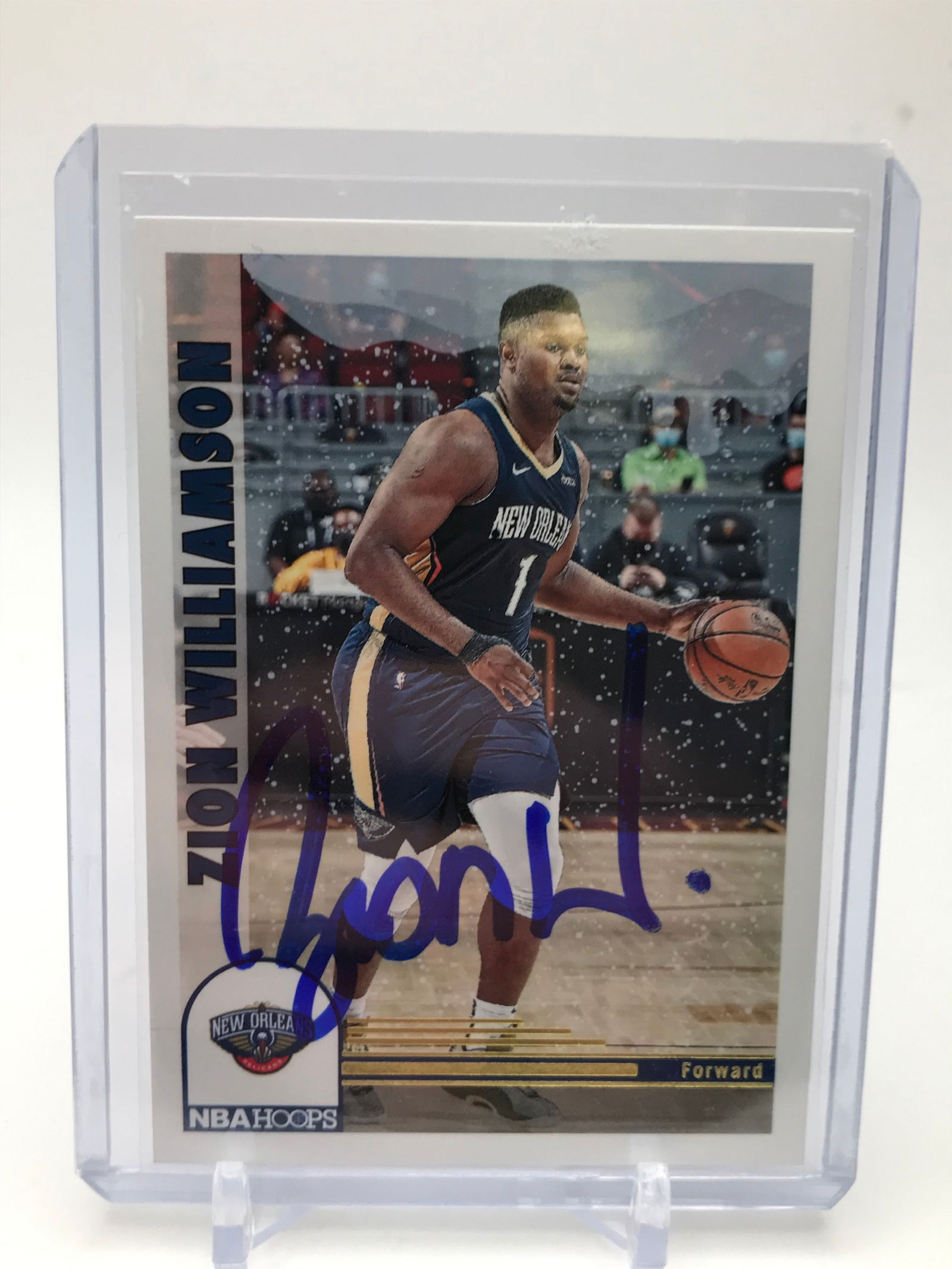 ZION WILLIAMSON SIGNED NBA HOOPS TRADING CARD (PRO CERT COA (1 of 2)