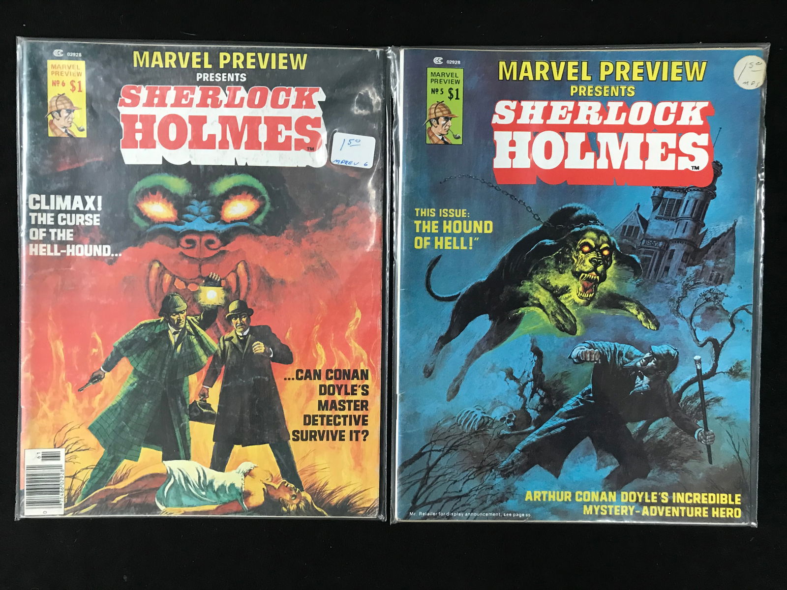 MARVEL PREVIEW PRESENTS SHERLOCK HOLMES COMIC LOT (1 of 1)