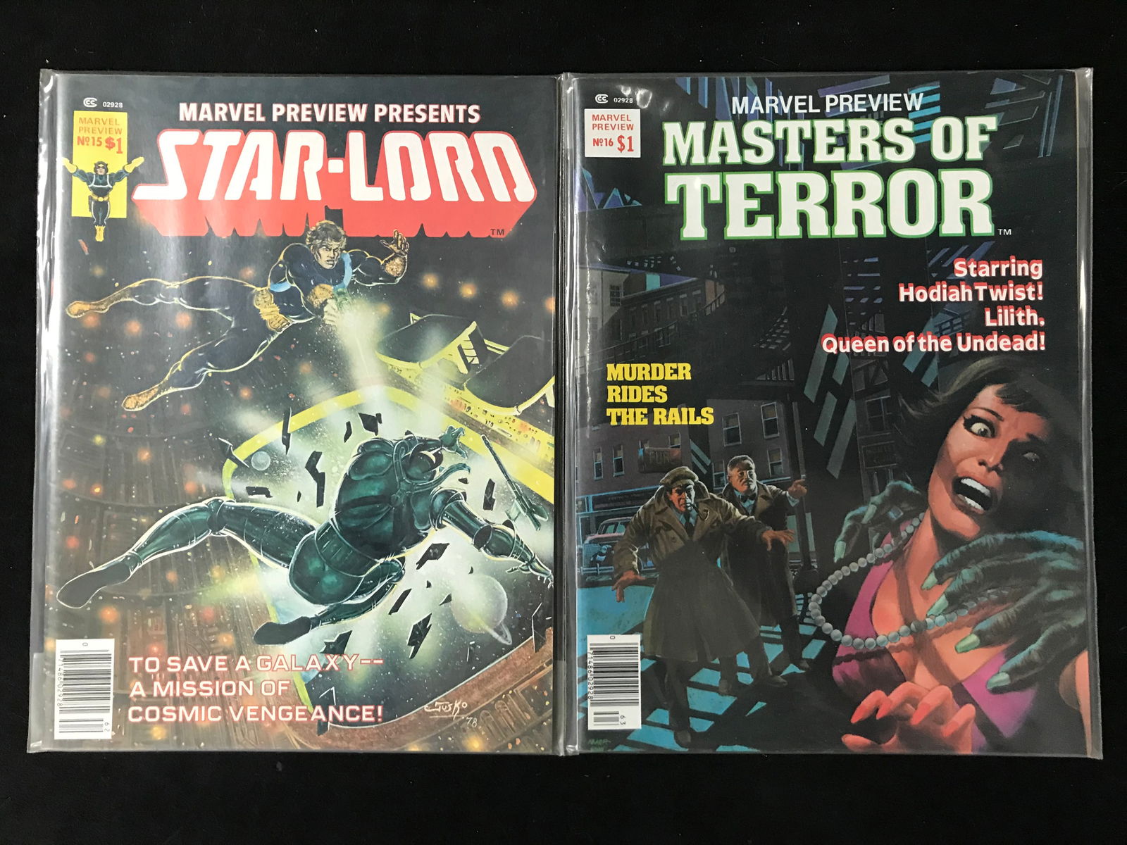 MARVEL PREVIEW PRESENTS COMIC BOOK LOT (STAR-LORD/ MASTERS OF TERROR) (1 of 1)