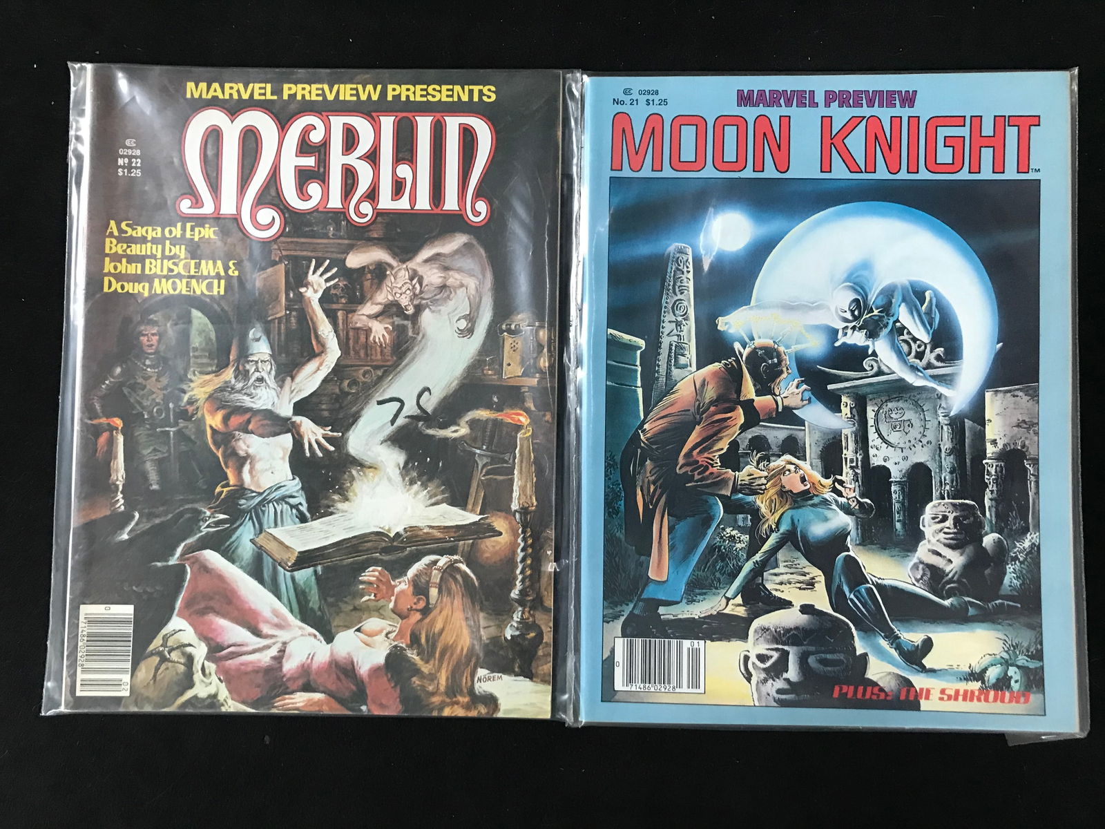 MARVEL PREVIEW PRESENTS COMIC BOOK LOT (MERLIN/ MOON KNIGHT) (1 of 1)